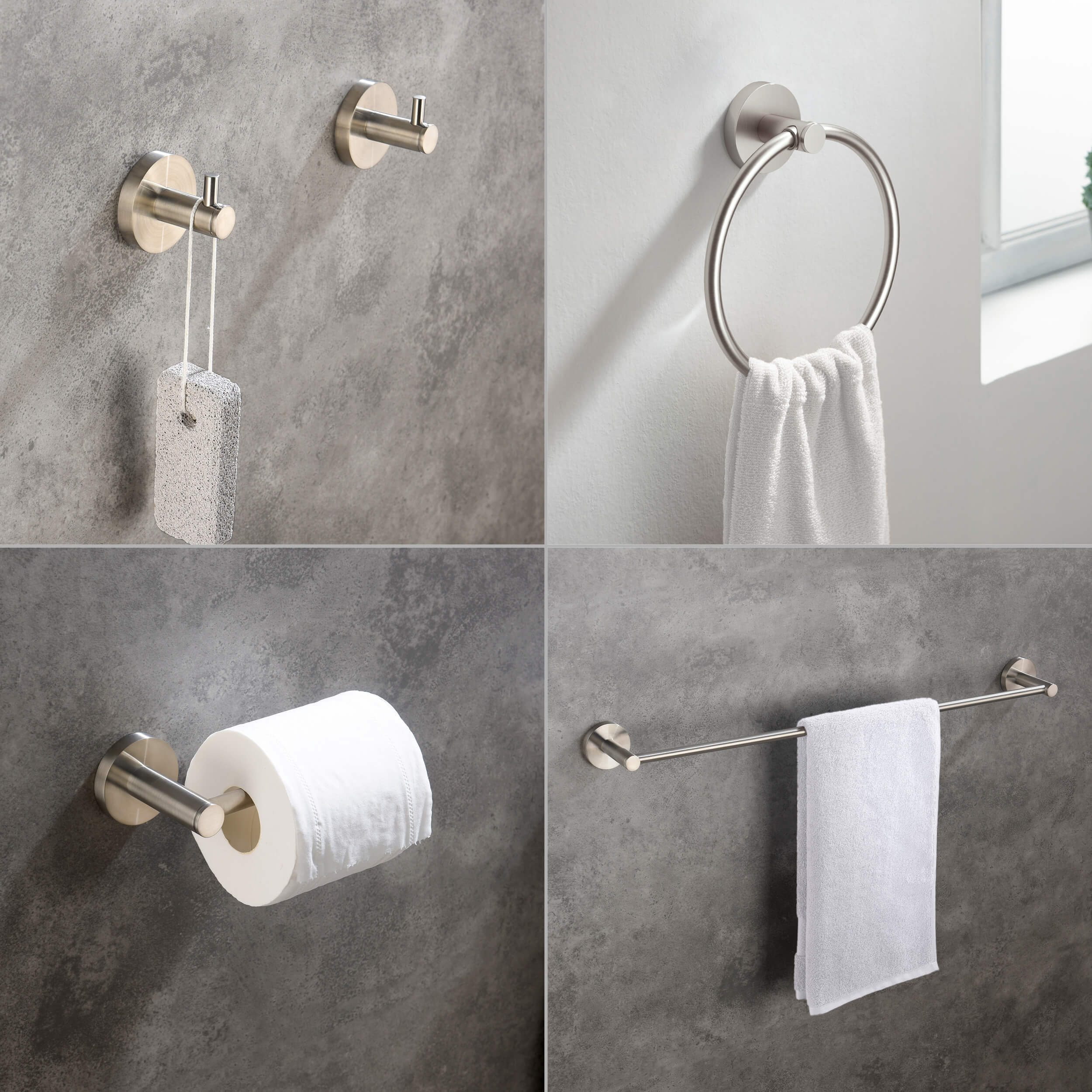 Halo 5 Piece Bathroom Hardware Set 2