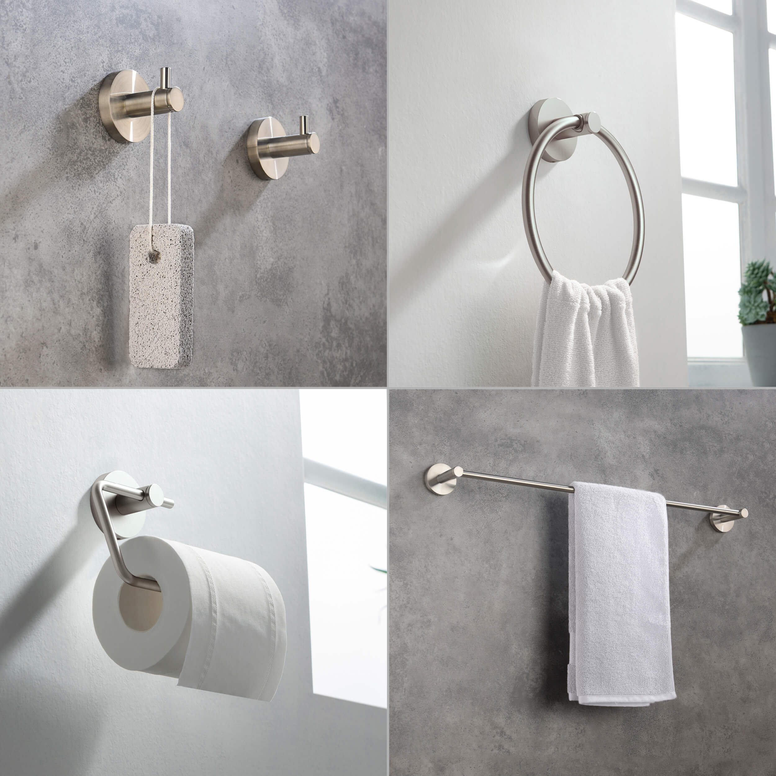 Halo 5 Piece Bathroom Hardware Set 3