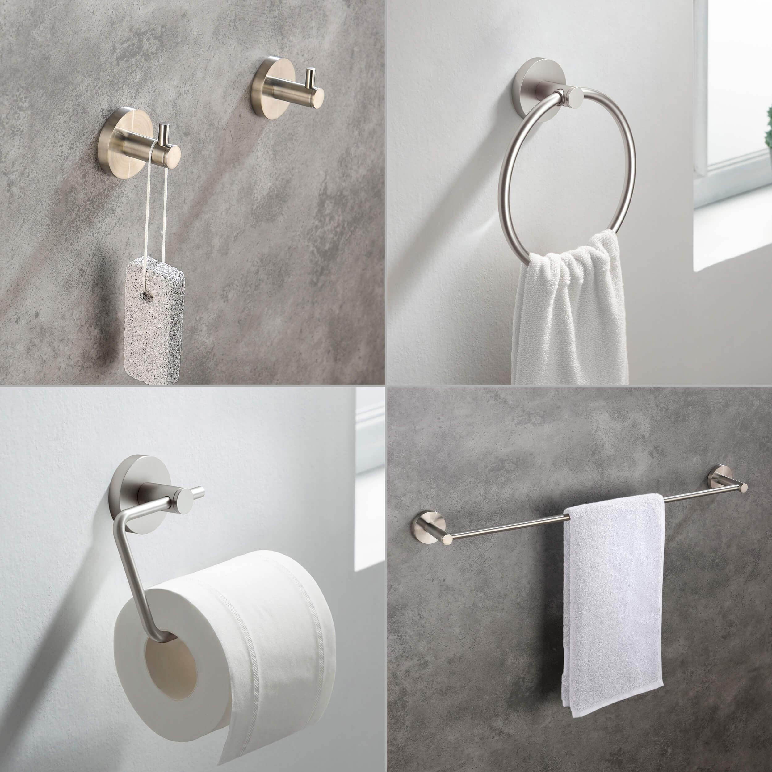Halo 5 Piece Bathroom Hardware Set 3
