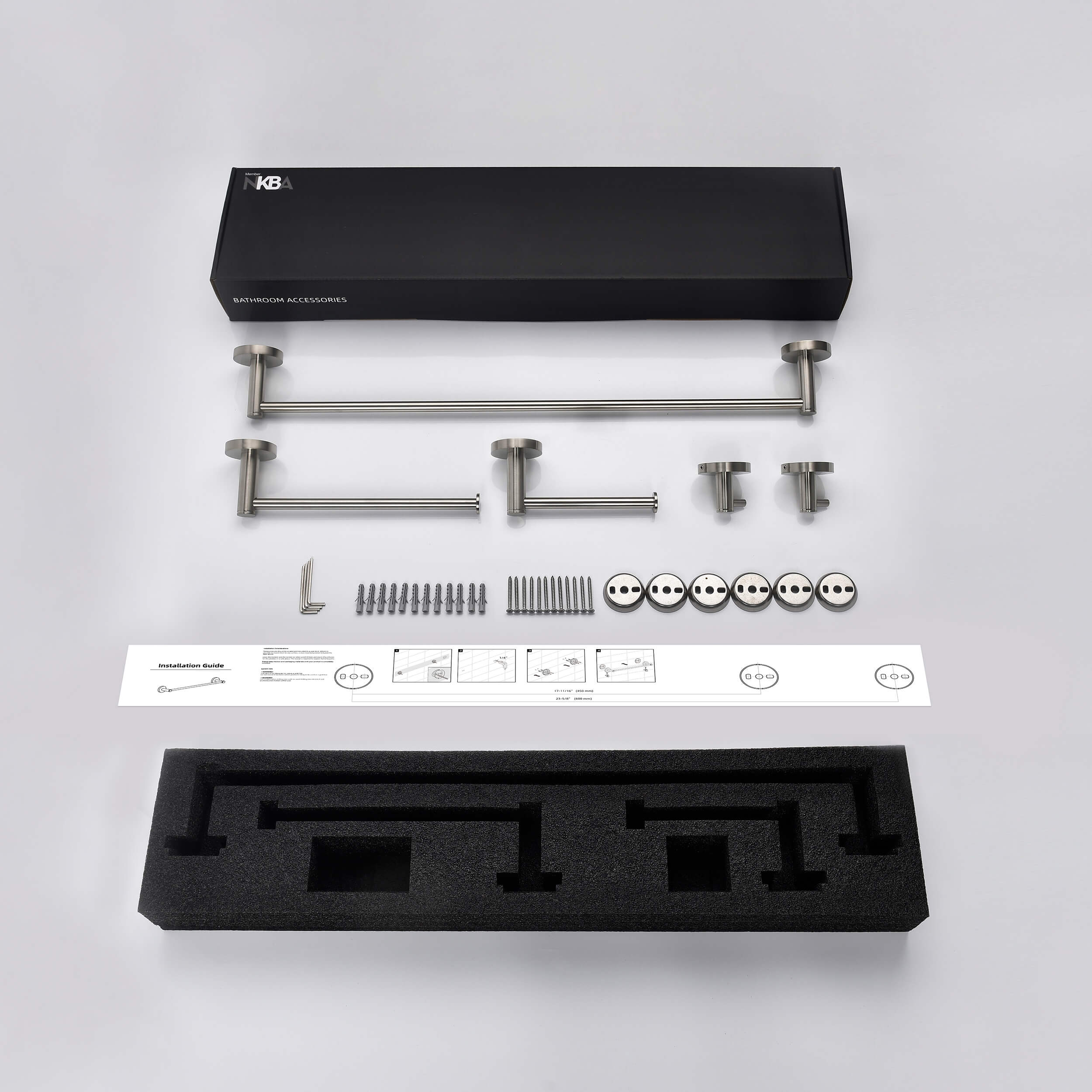Halo 5 Piece Bathroom Hardware Set 1