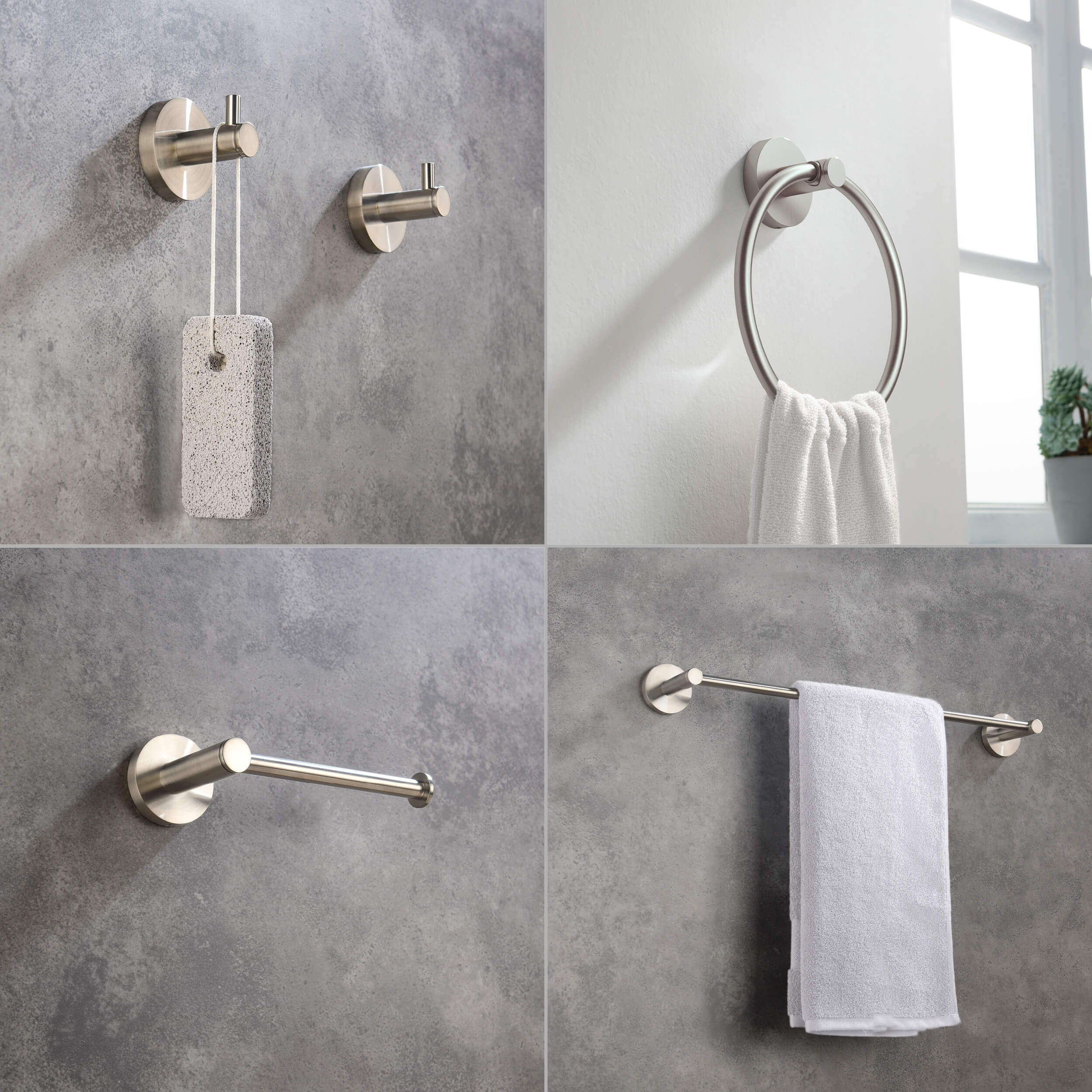 Halo 5 Piece Bathroom Hardware Set 4