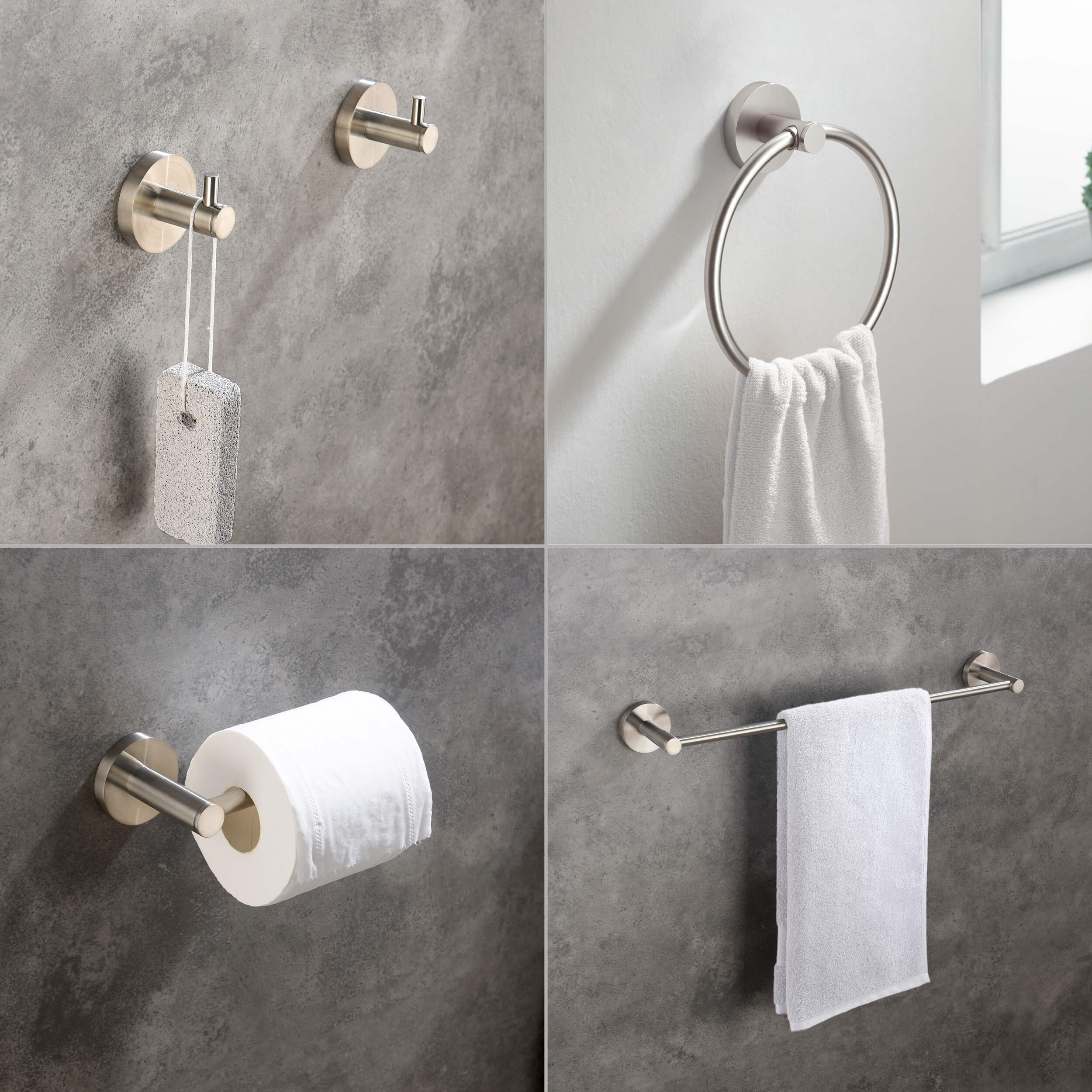 Halo 5 Piece Bathroom Hardware Set 4