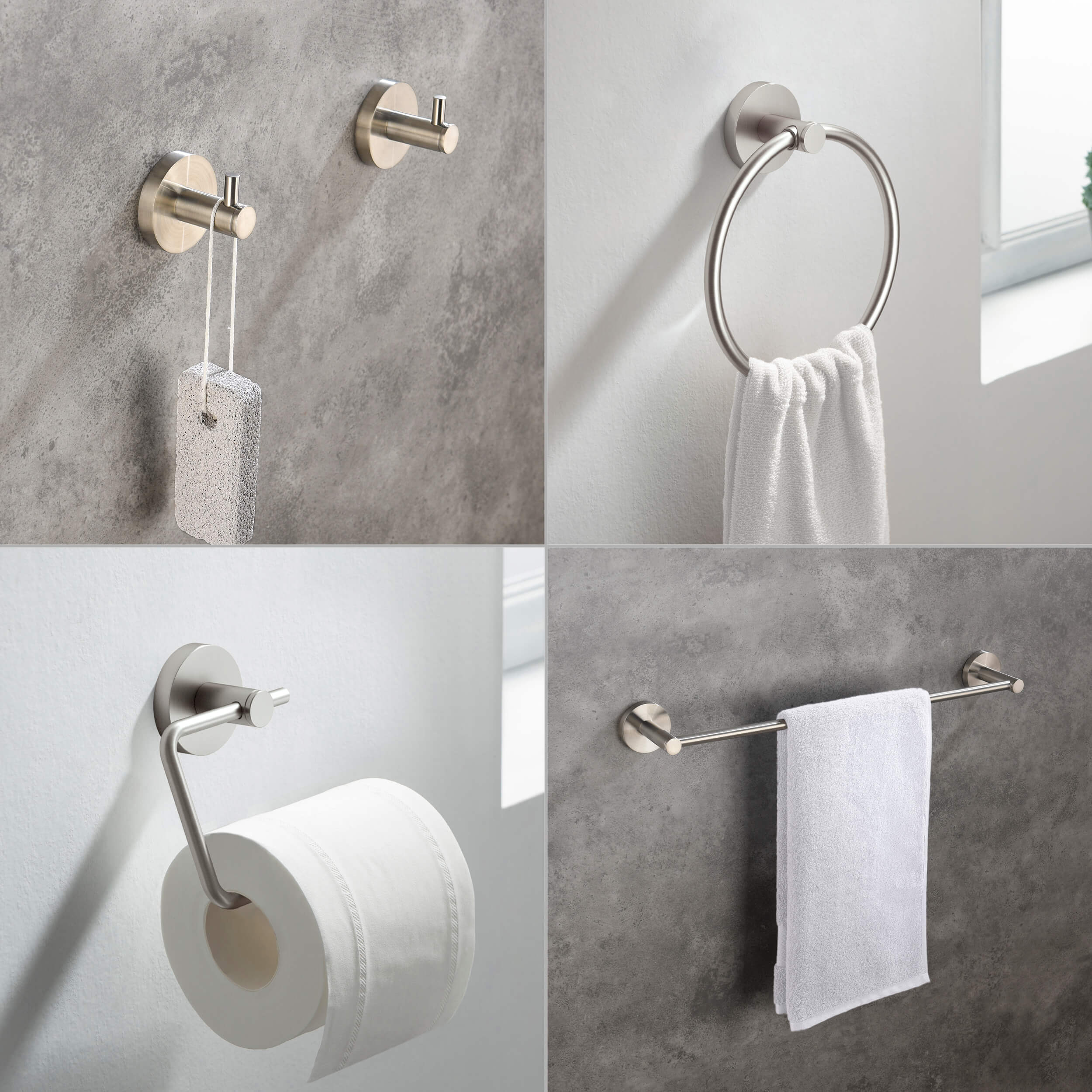 Halo 5 Piece Bathroom Hardware Set 5