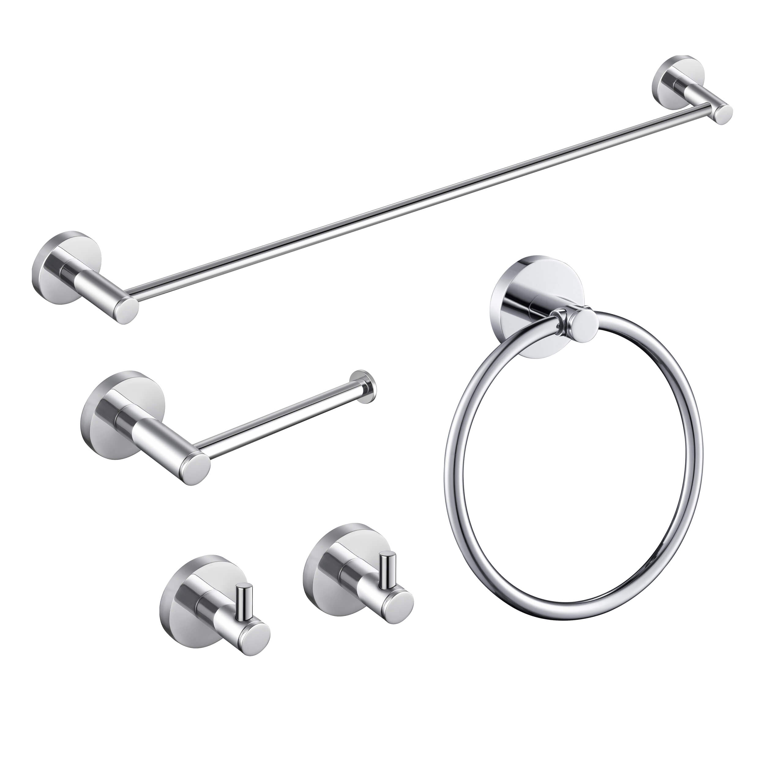 Halo 5 Piece Bathroom Hardware Set 2
