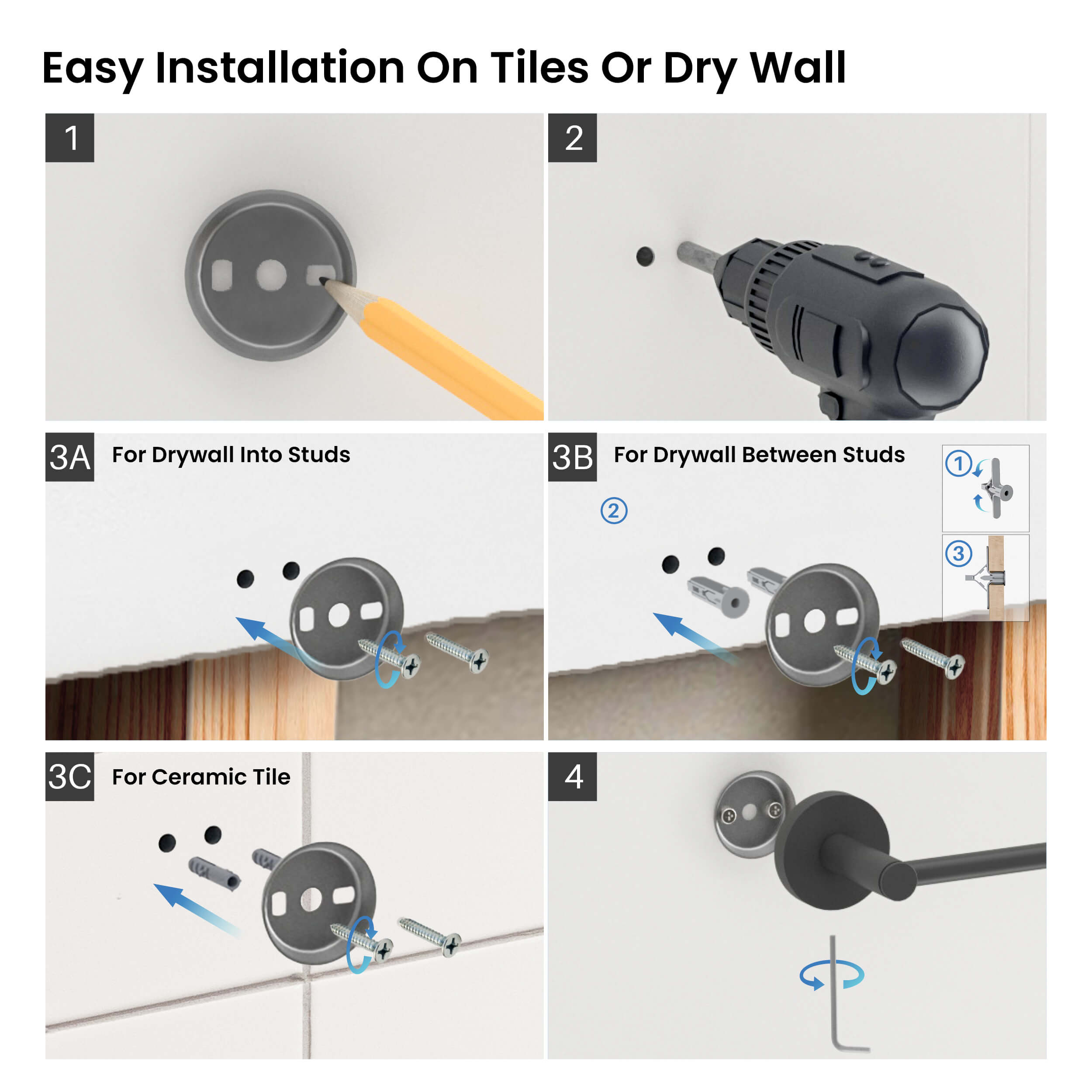 Halo 5 Piece Bathroom Hardware Set 4