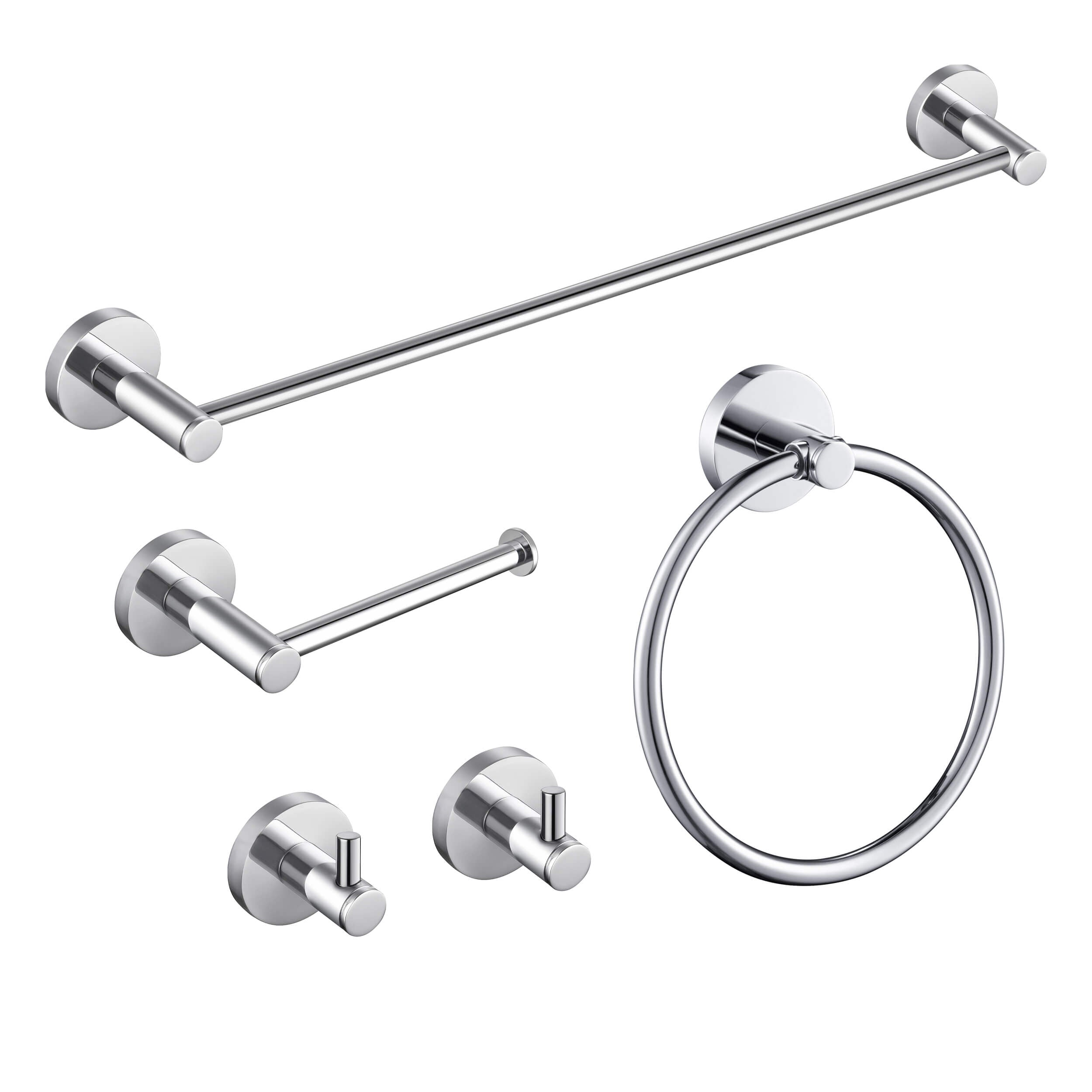 Halo 5 Piece Bathroom Hardware Set 4