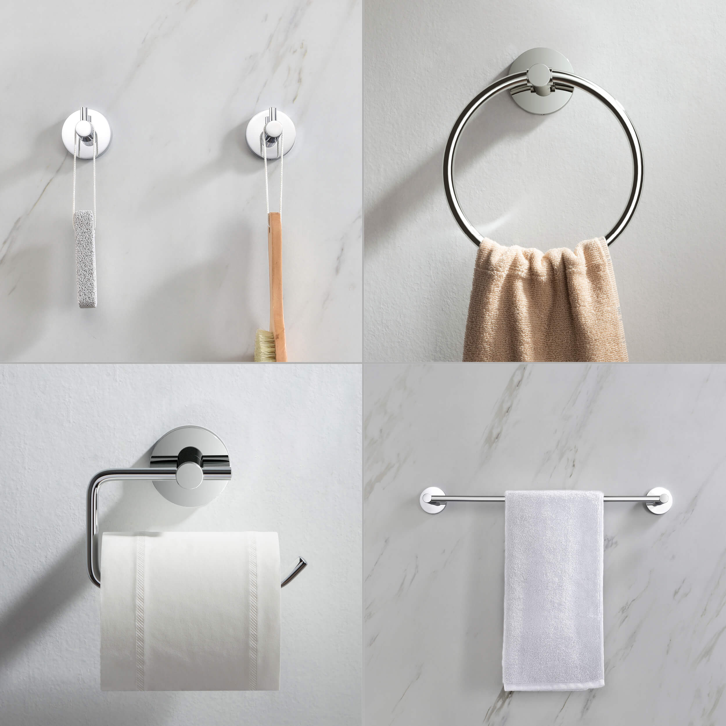 Halo 5 Piece Bathroom Hardware Set 5