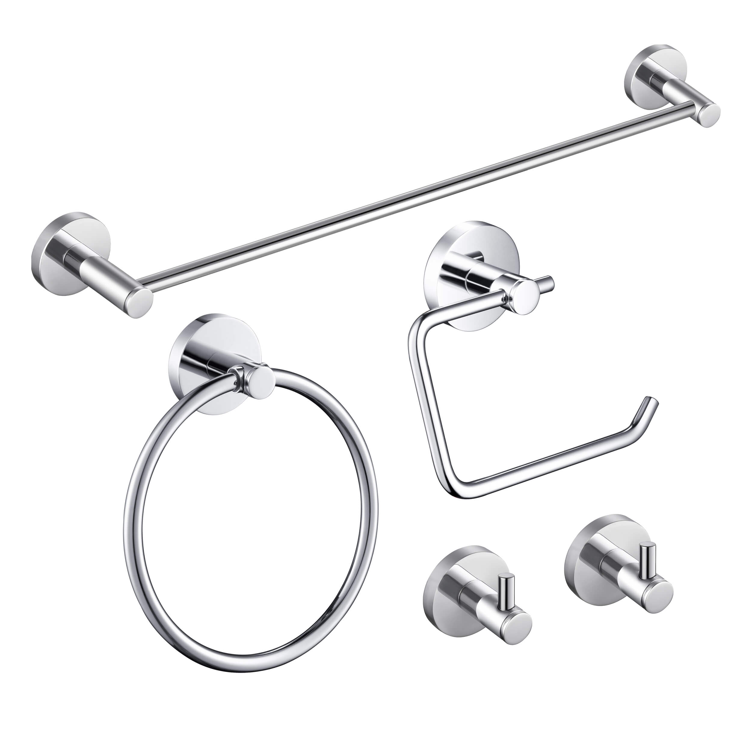 Halo 5 Piece Bathroom Hardware Set 5