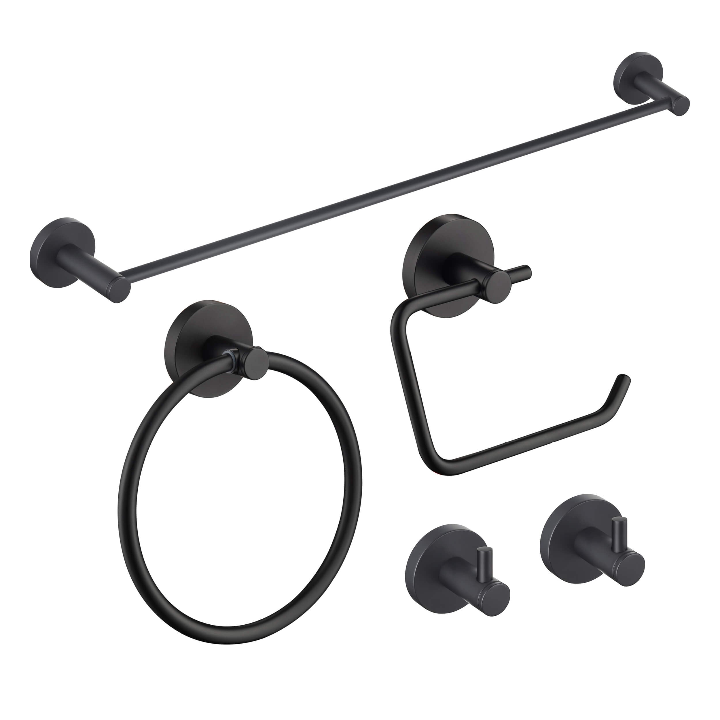 Halo 5 Piece Bathroom Hardware Set 3