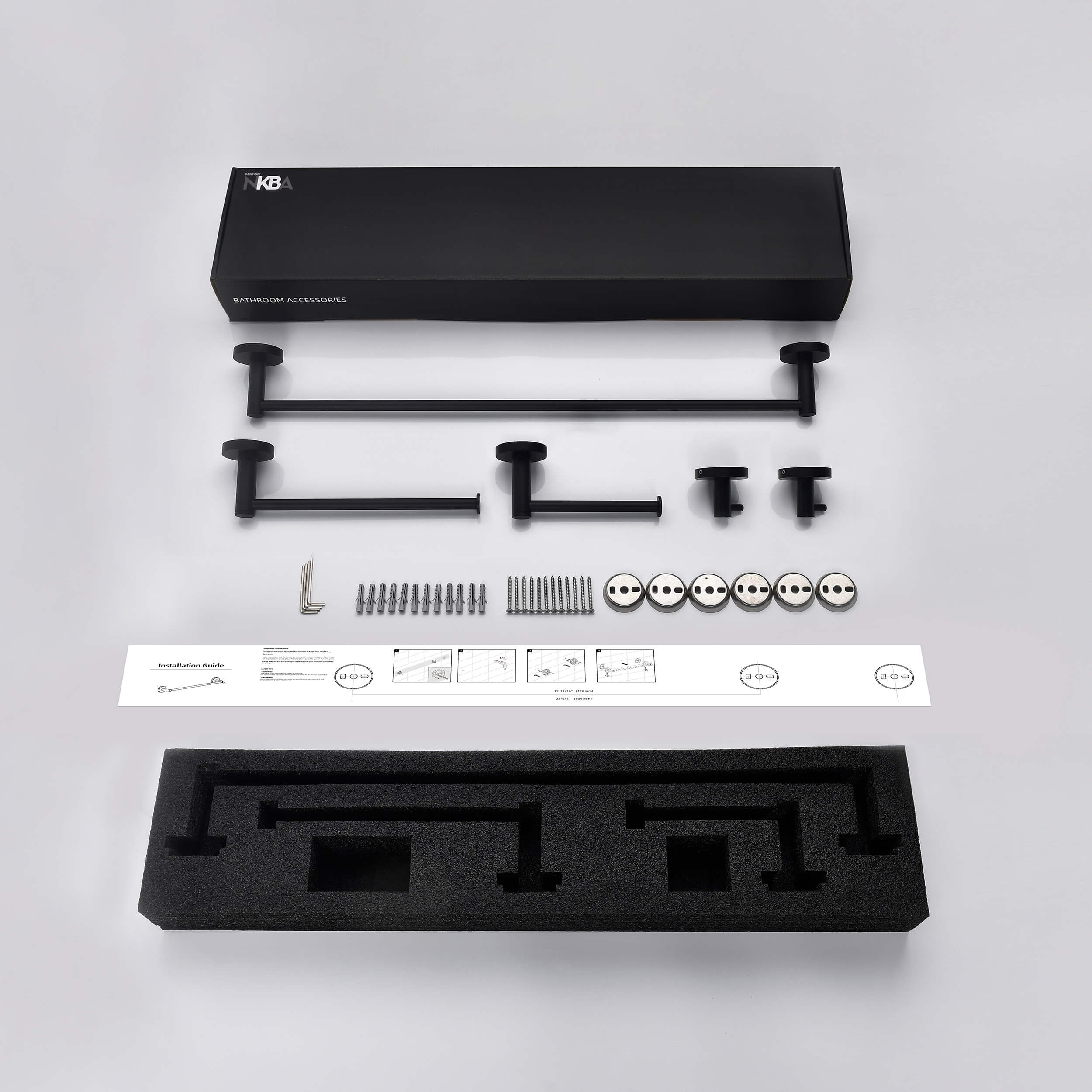 Halo 5 Piece Bathroom Hardware Set 1
