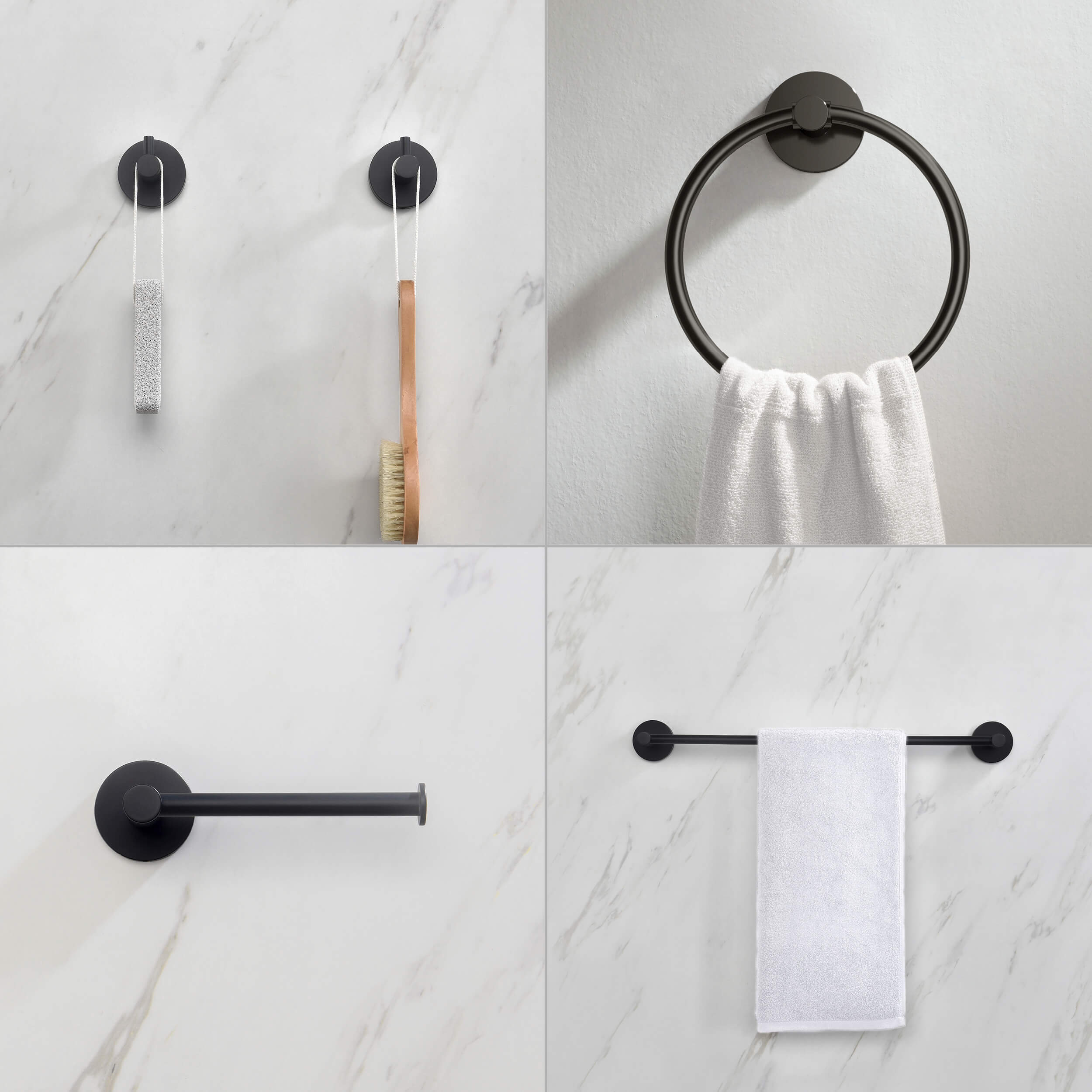 Halo 5 Piece Bathroom Hardware Set 4
