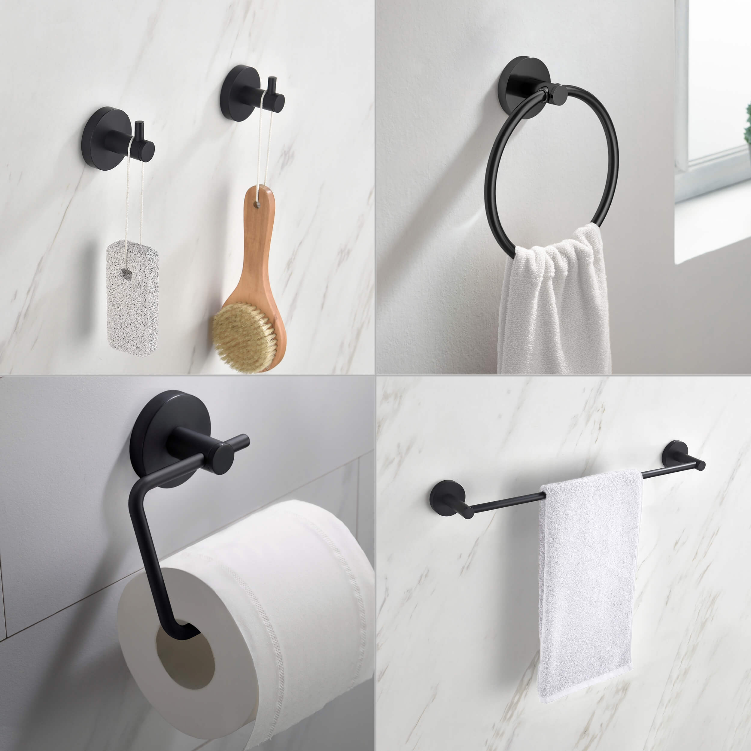 Halo 5 Piece Bathroom Hardware Set 5
