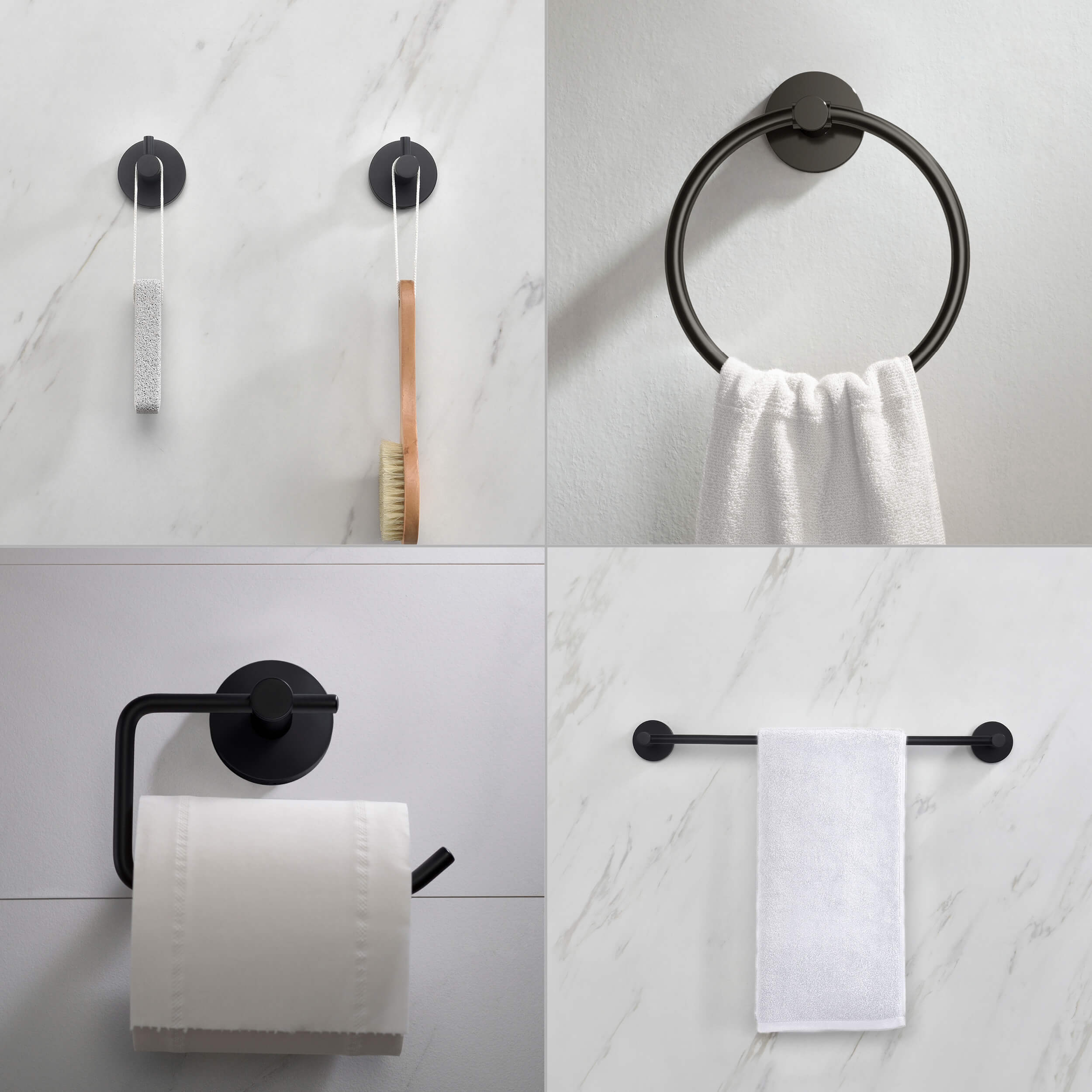 Halo 5 Piece Bathroom Hardware Set 5