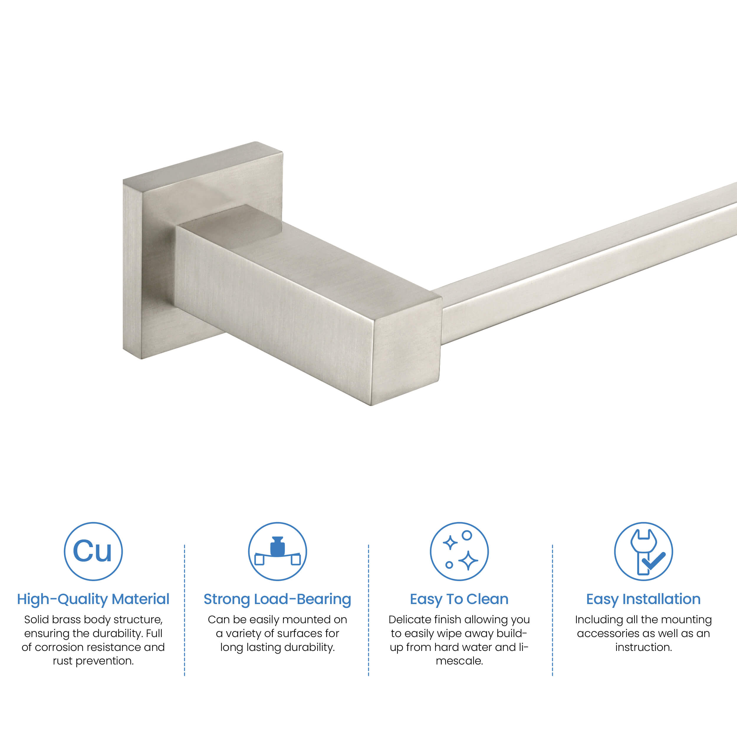 Quadra 2-Piece Bathroom Hardware Set 2