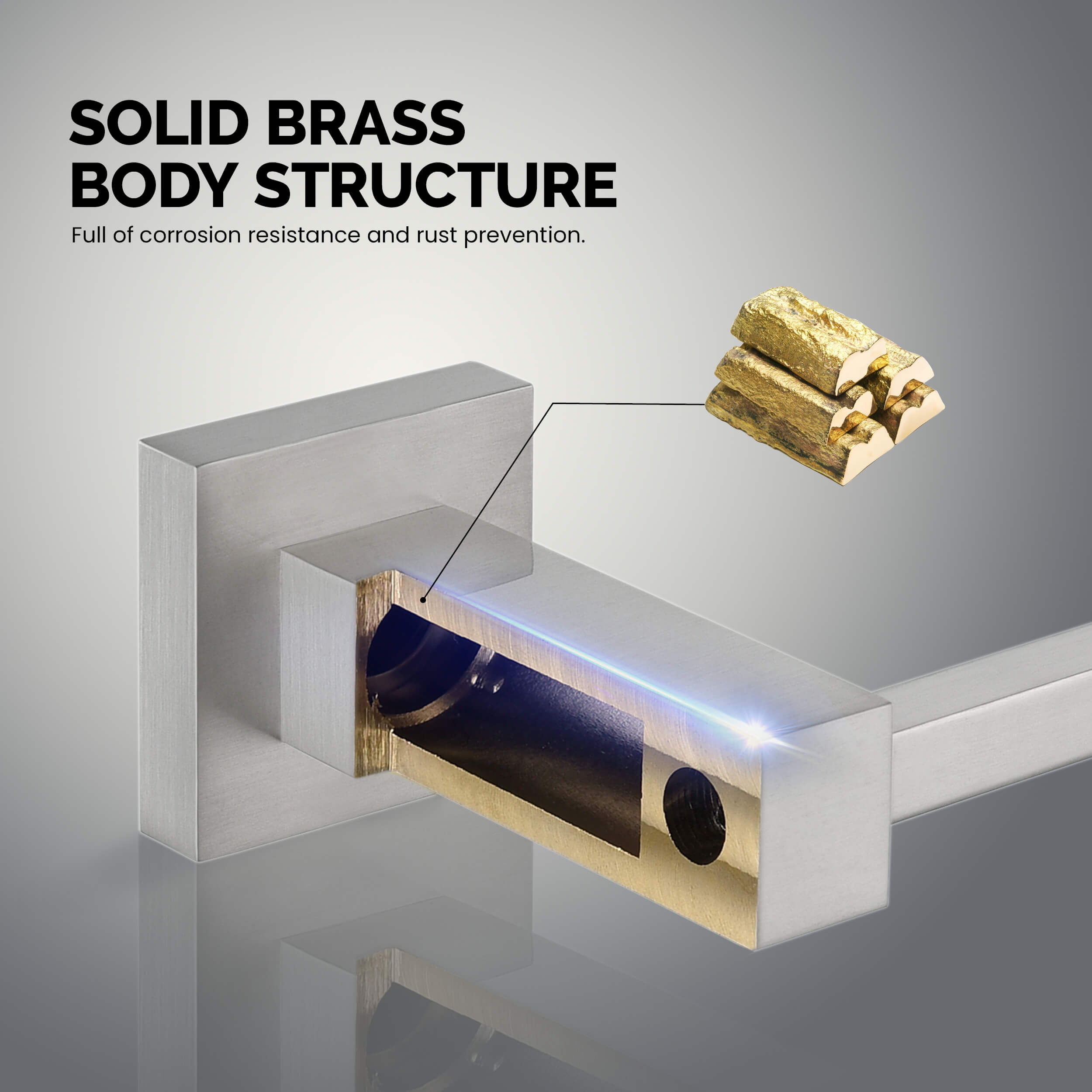 Quadra 2-Piece Bathroom Hardware Set 2