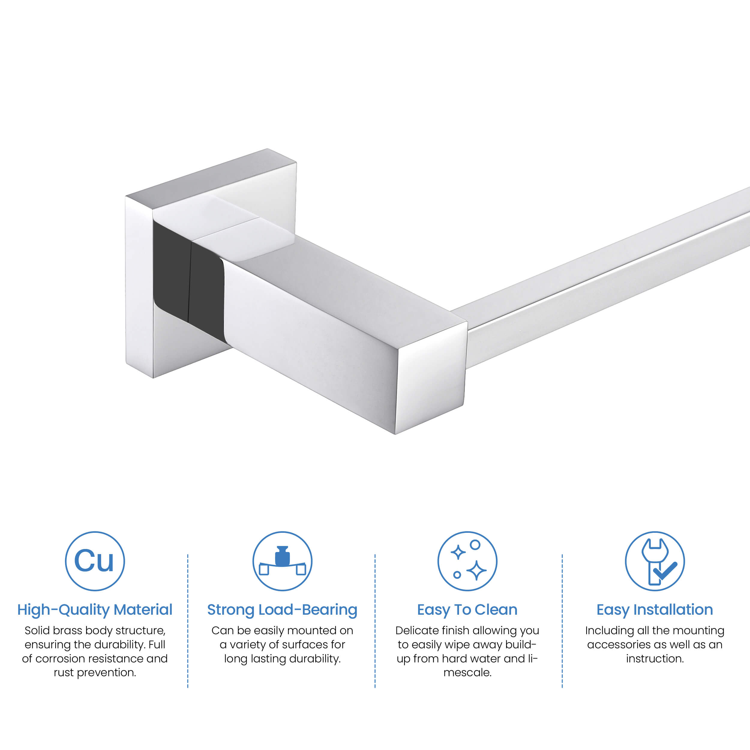 Quadra 2-Piece Bathroom Hardware Set 2