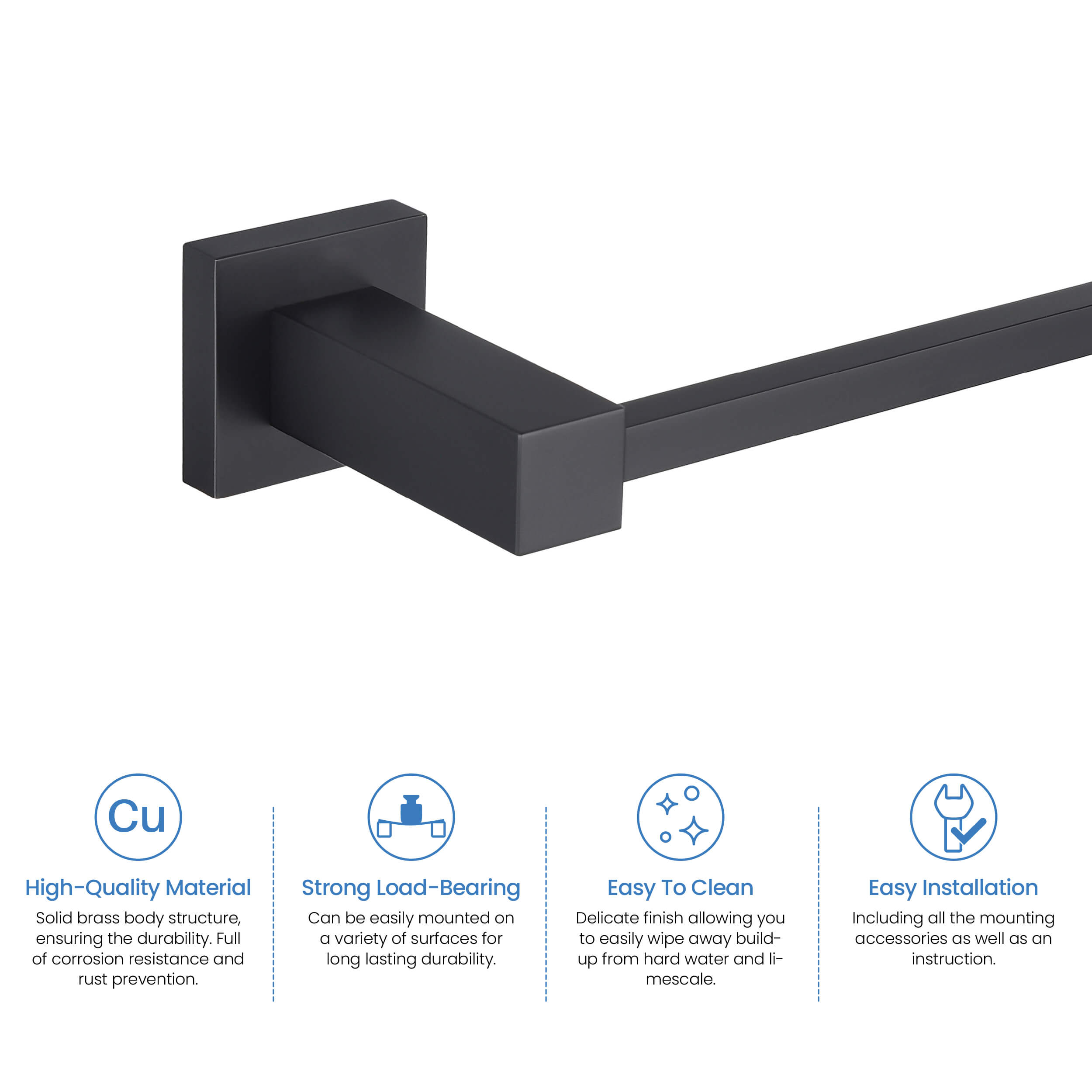 Quadra 2-Piece Bathroom Hardware Set 2