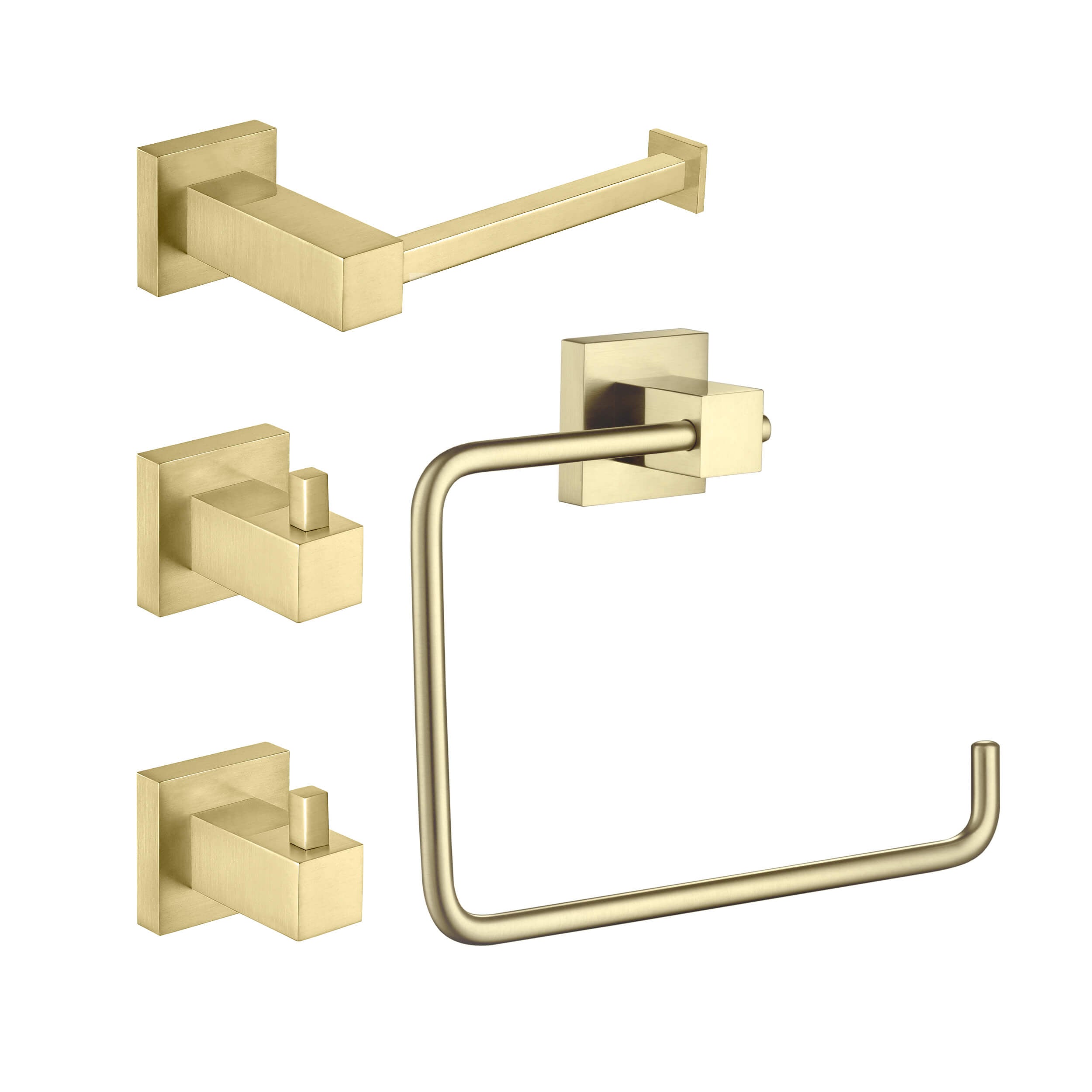 Quadra 4-Piece Bathroom Hardware Set 1