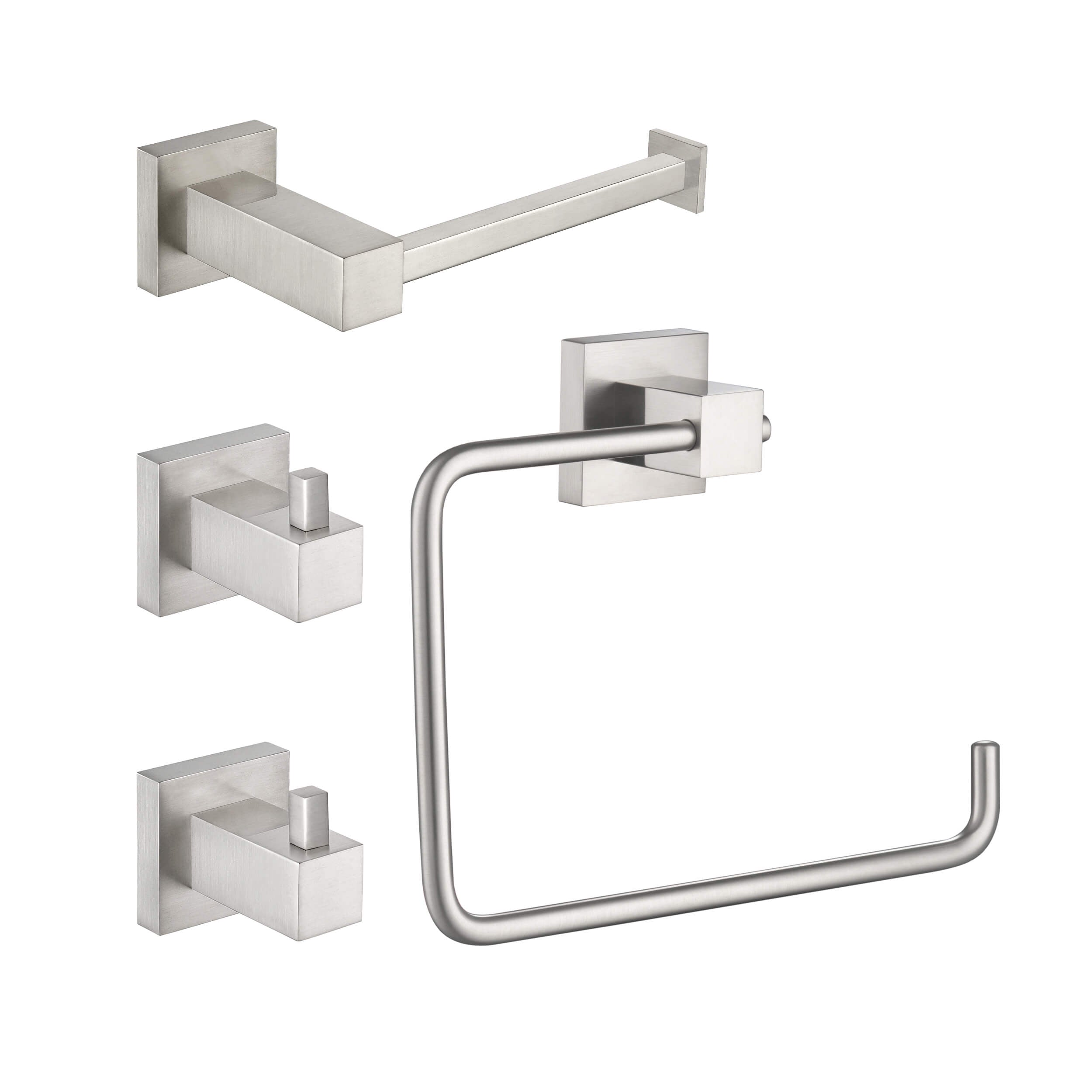 Quadra 4-Piece Bathroom Hardware Set 1