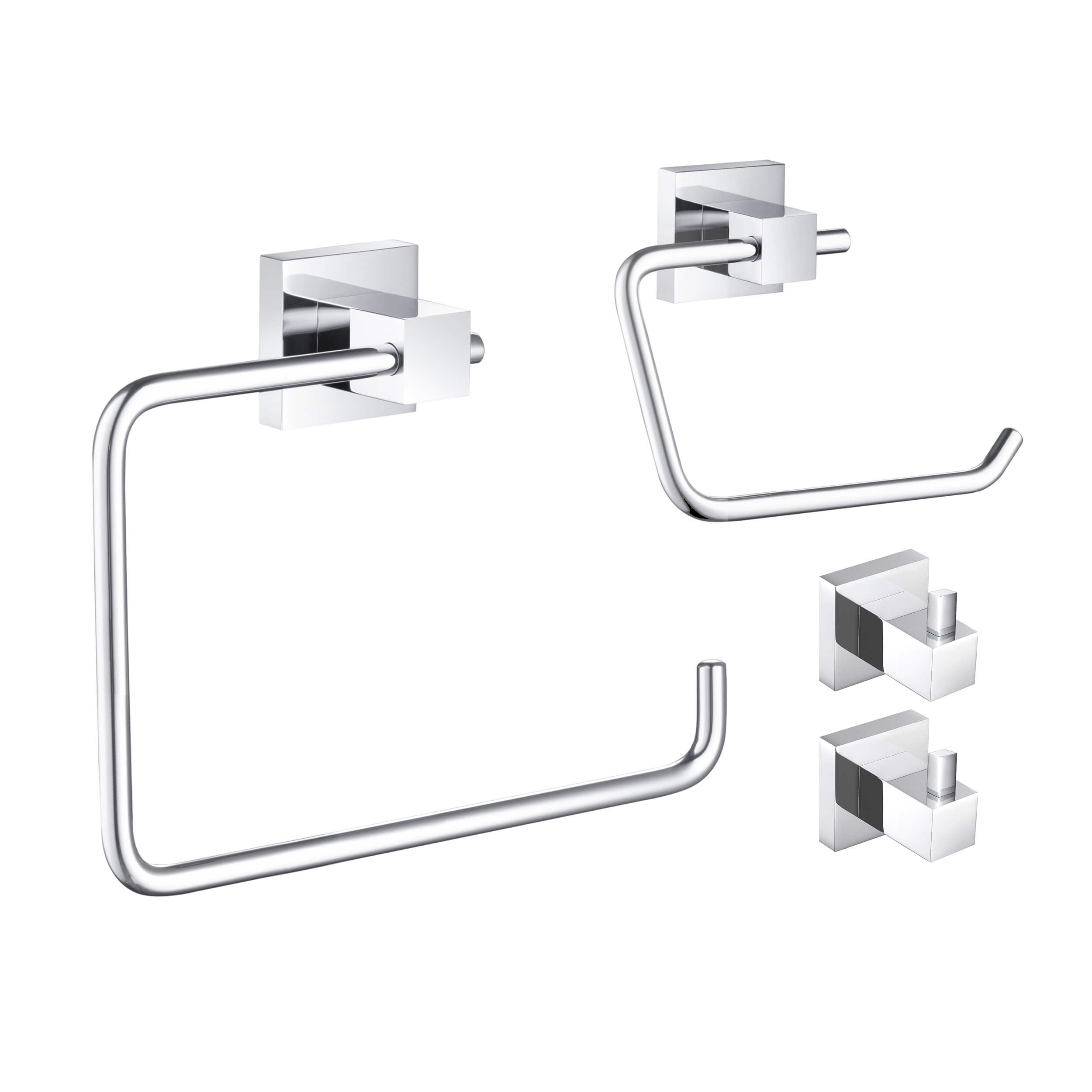 Quadra 4-Piece Bathroom Hardware Set 2