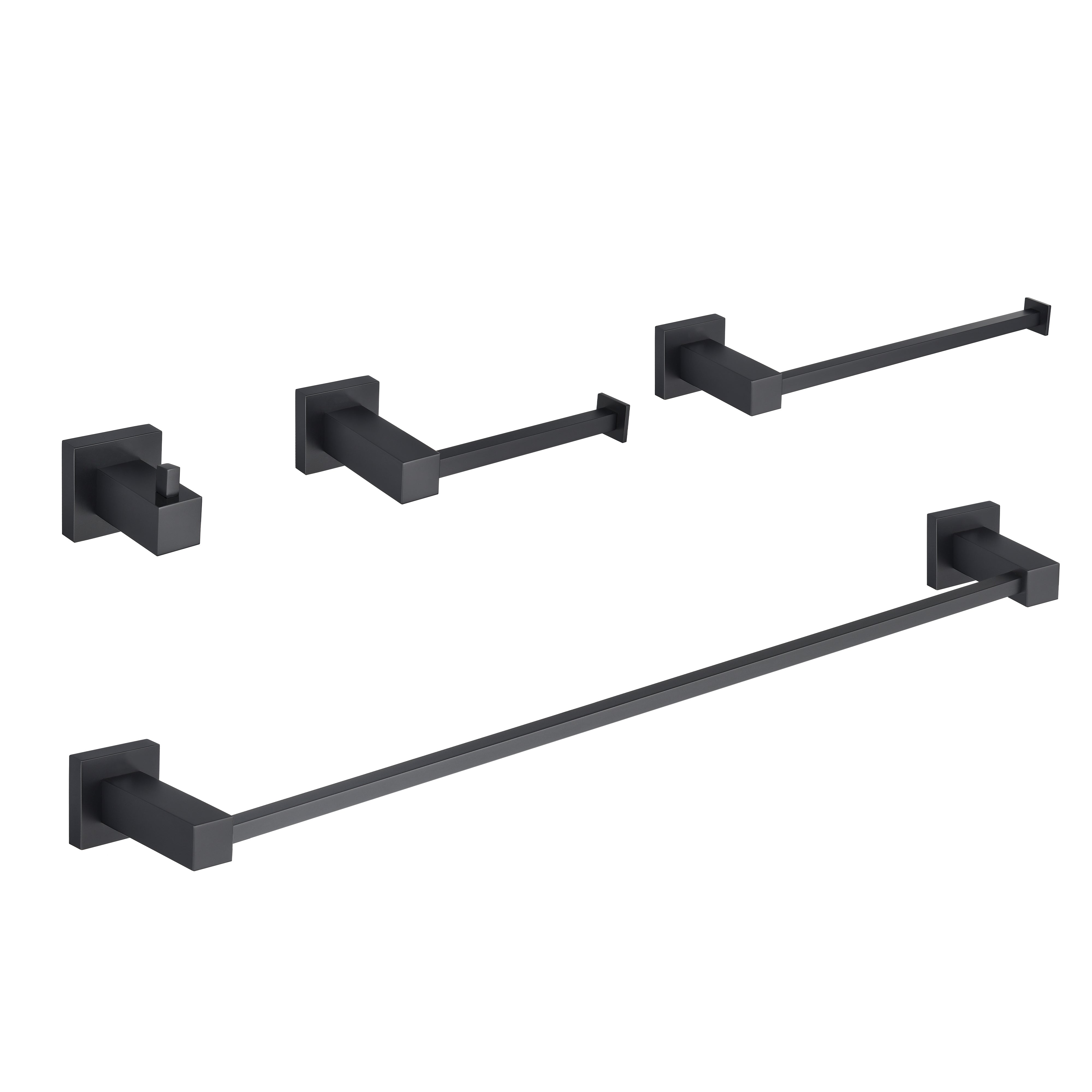 Quadra 4 Piece Bathroom Hardware Set