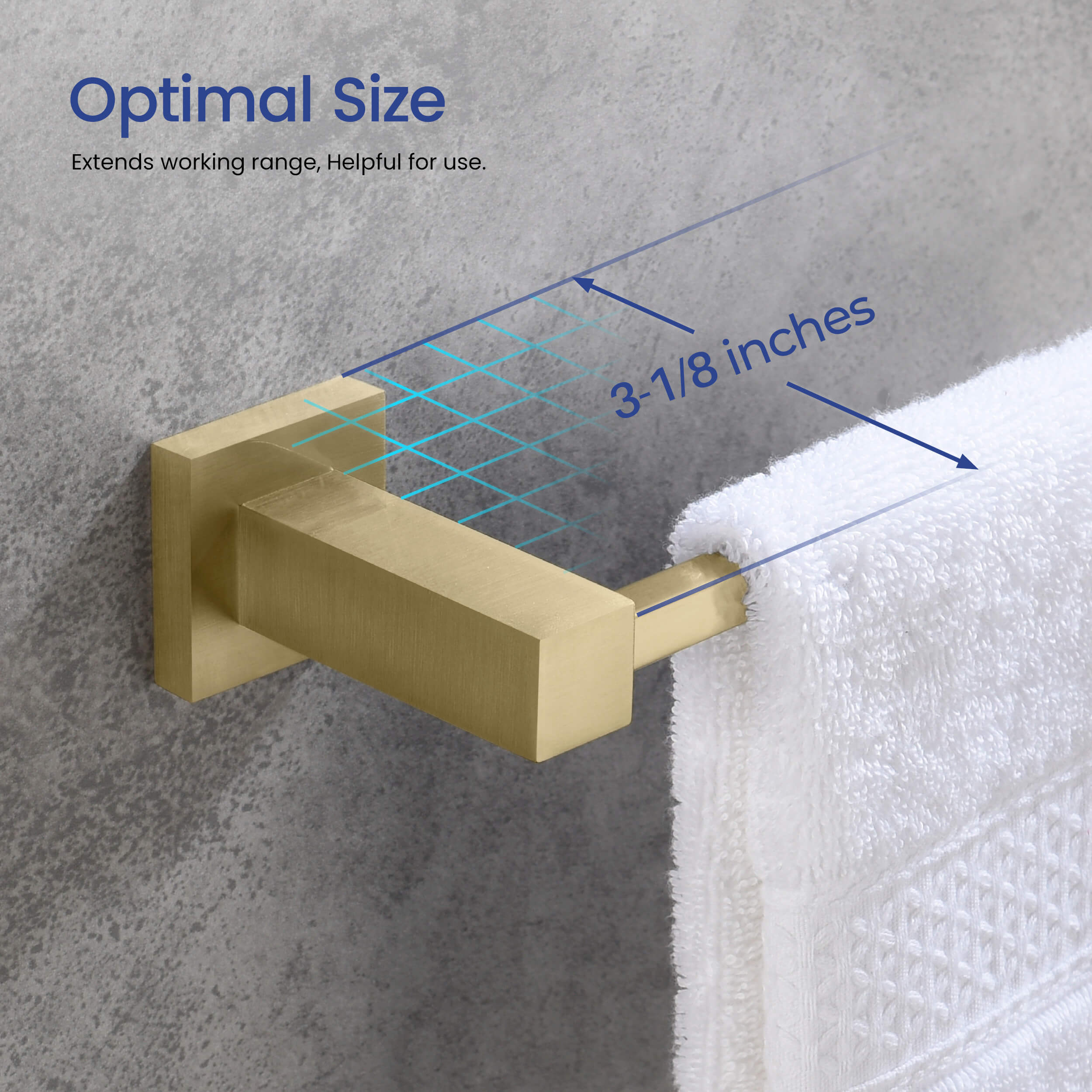 Quadra 5-Piece Bathroom Hardware Set 2
