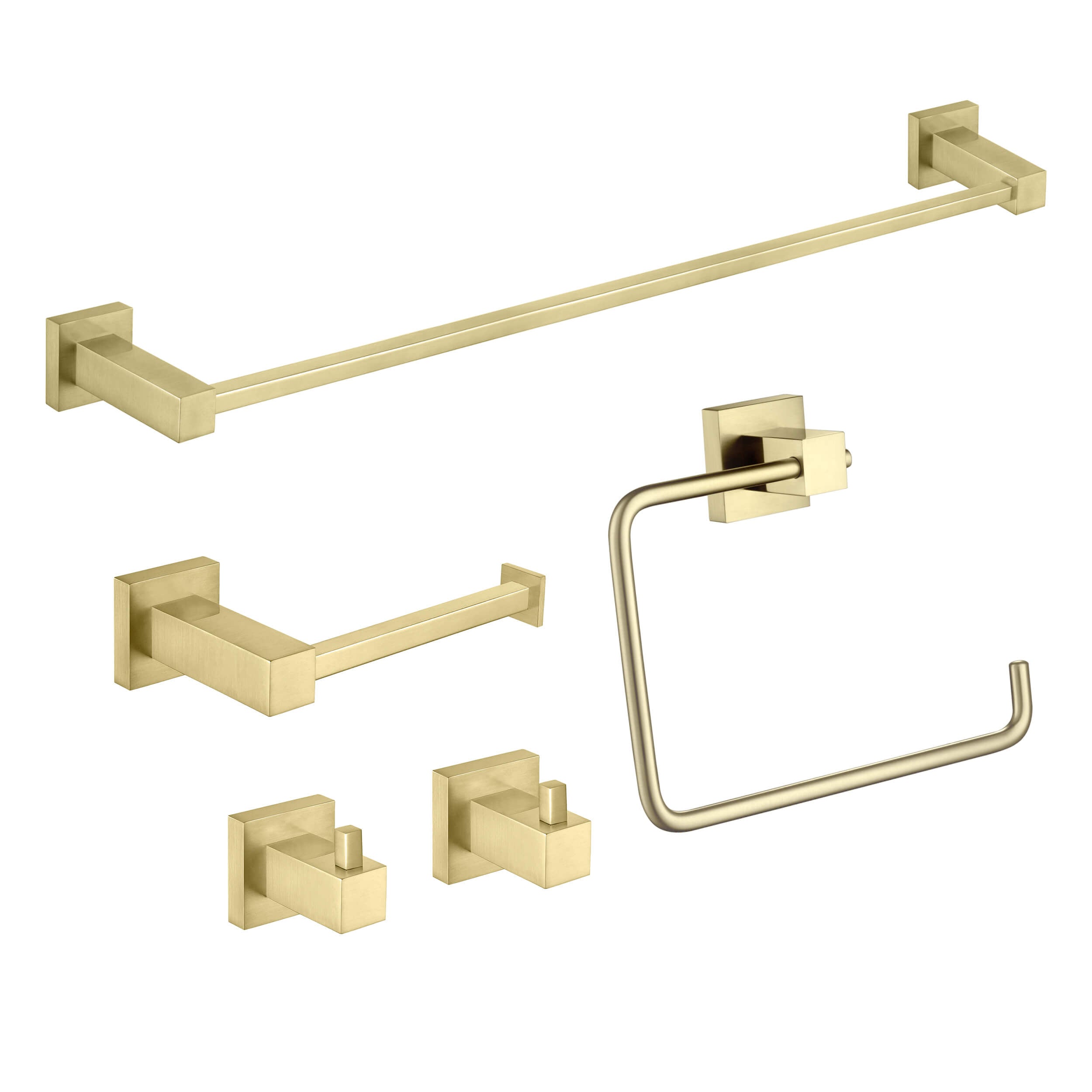 Quadra 5-Piece Bathroom Hardware Set 2