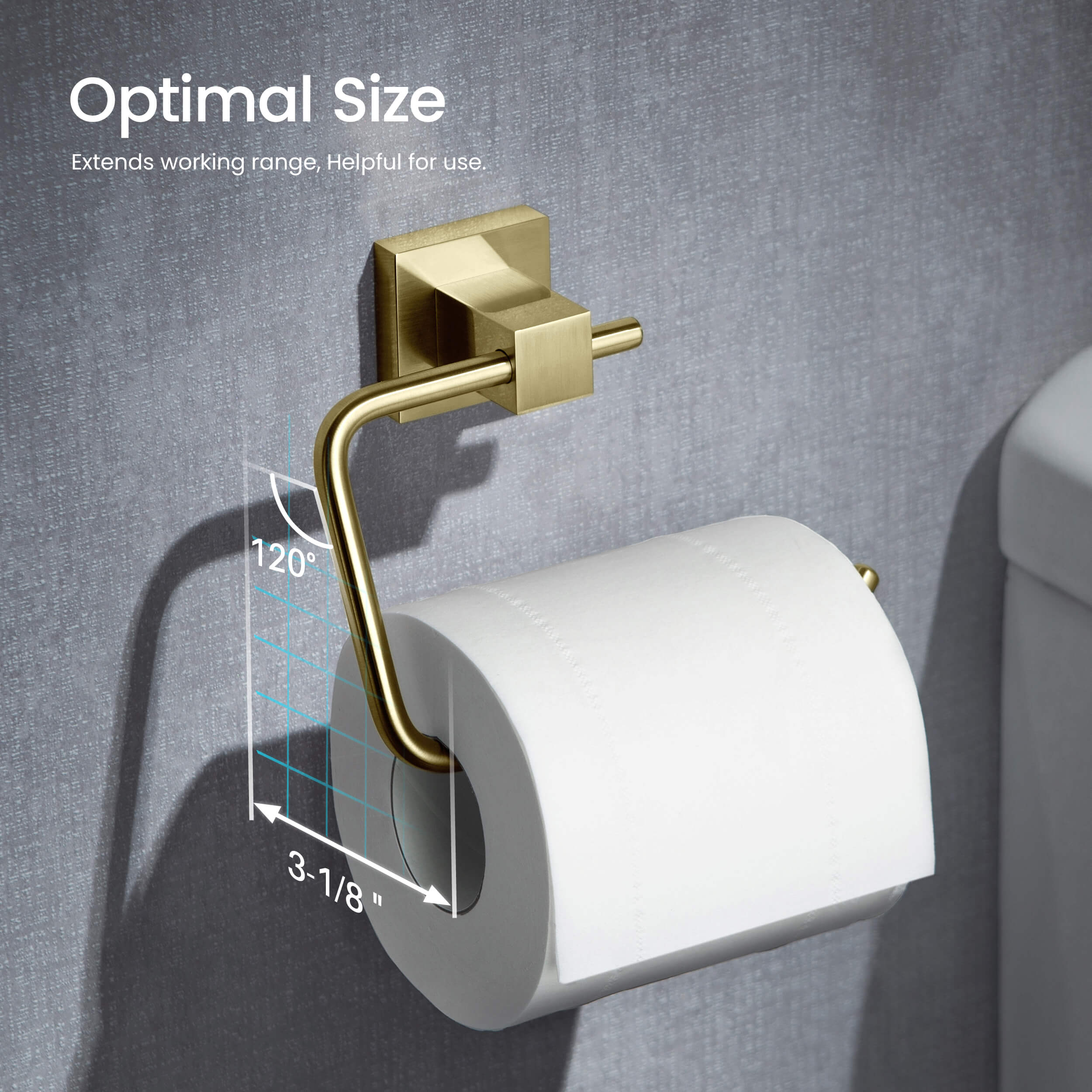 Quadra 5-Piece Bathroom Hardware Set 3