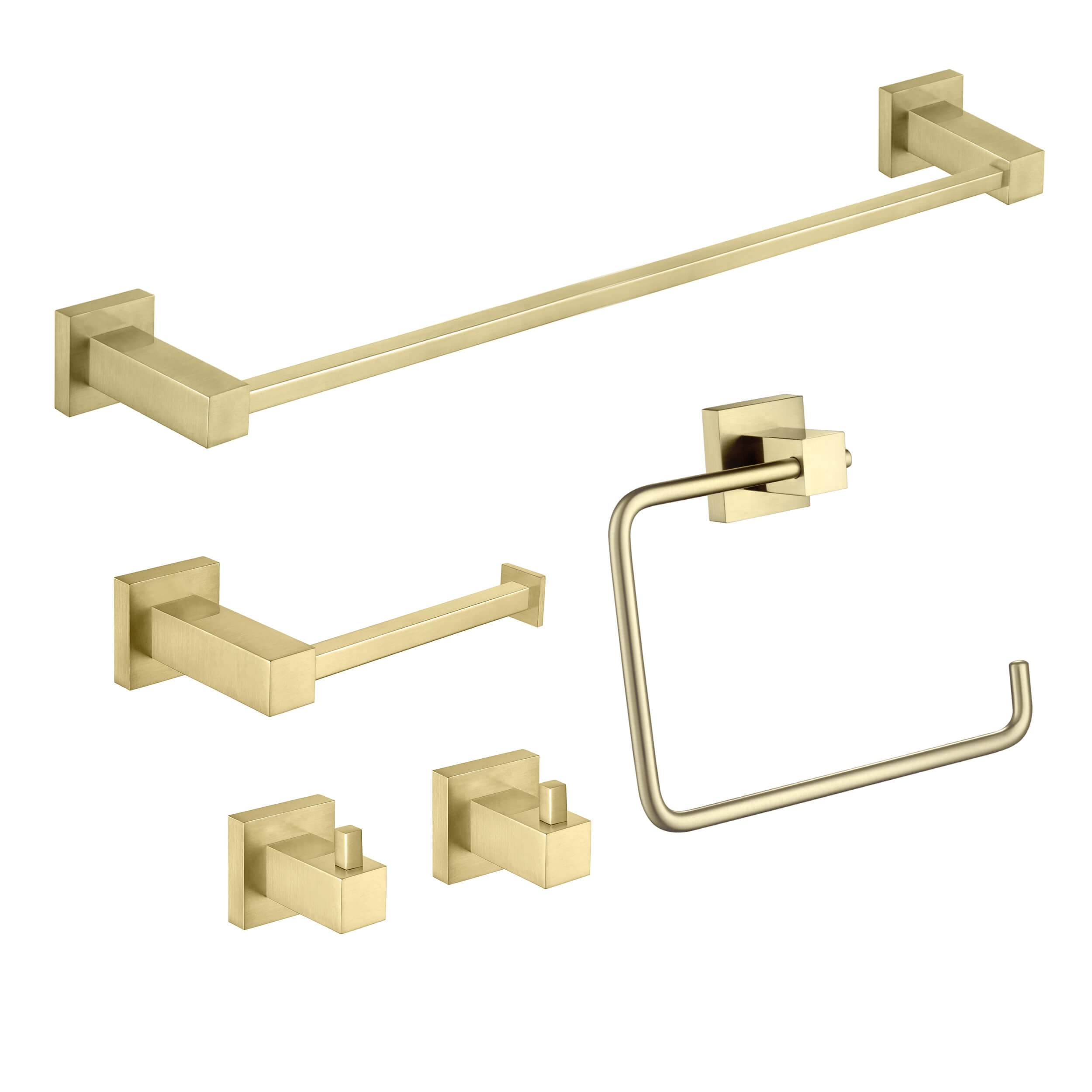 Quadra 5-Piece Bathroom Hardware Set 4