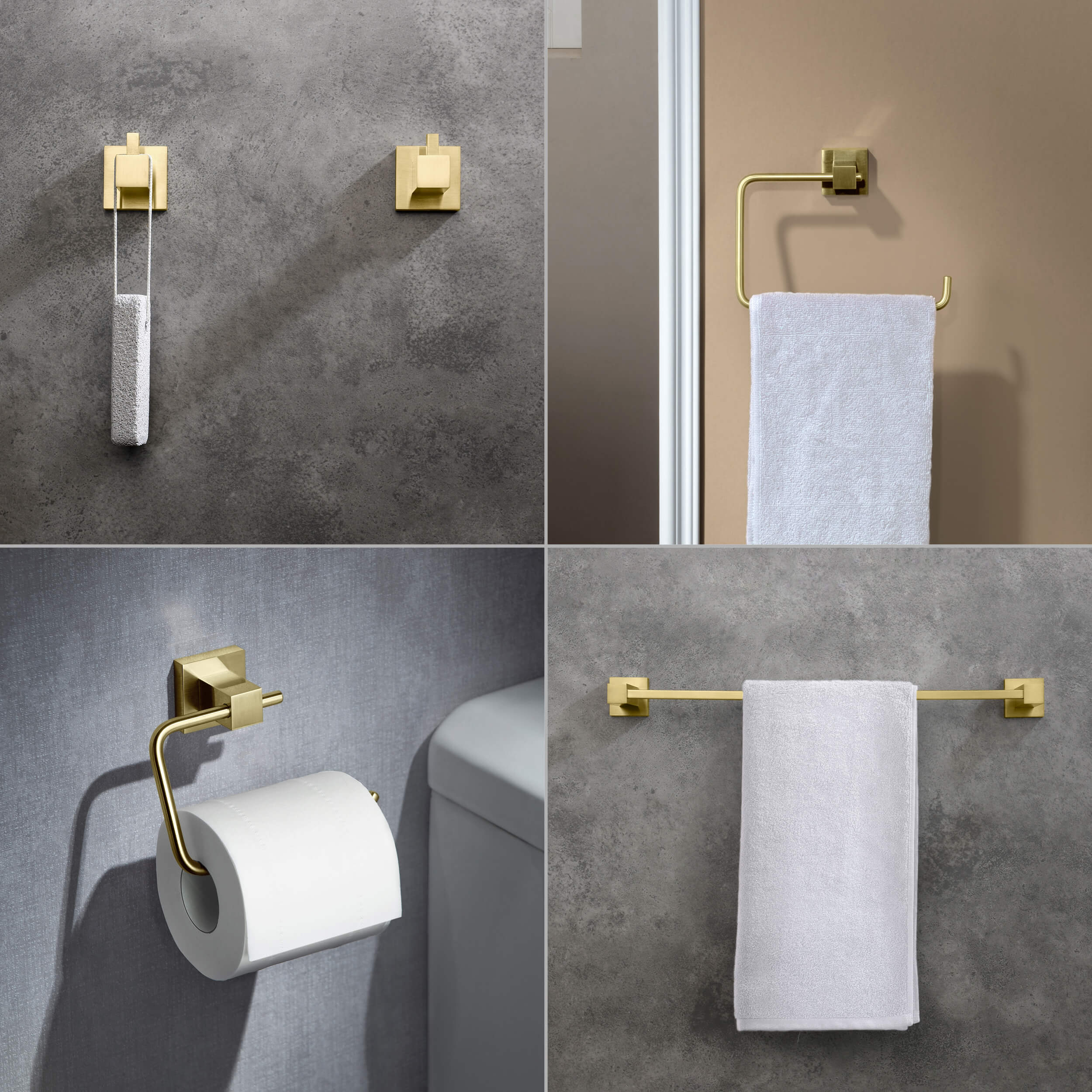 Quadra 5-Piece Bathroom Hardware Set 5