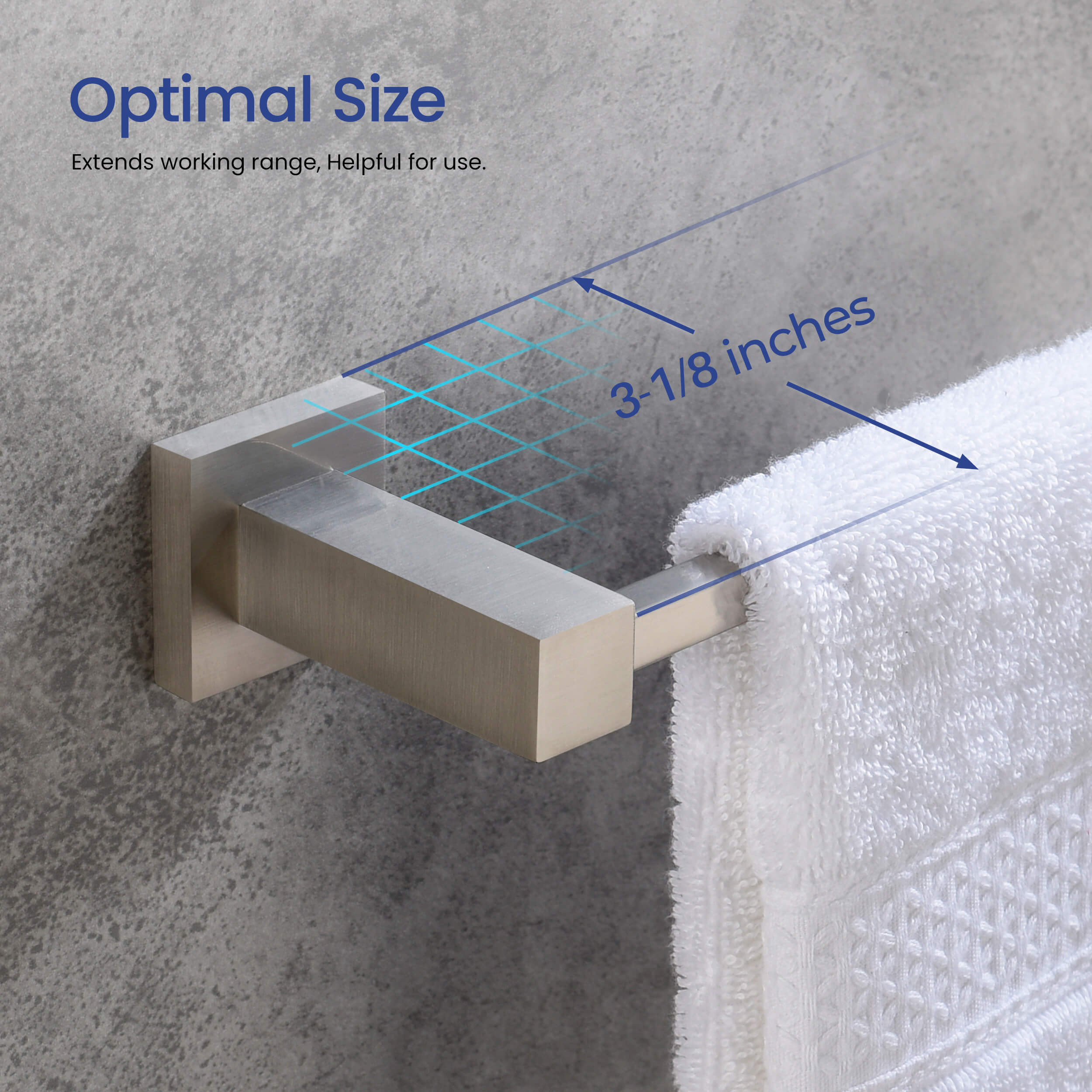 Quadra 5-Piece Bathroom Hardware Set 2