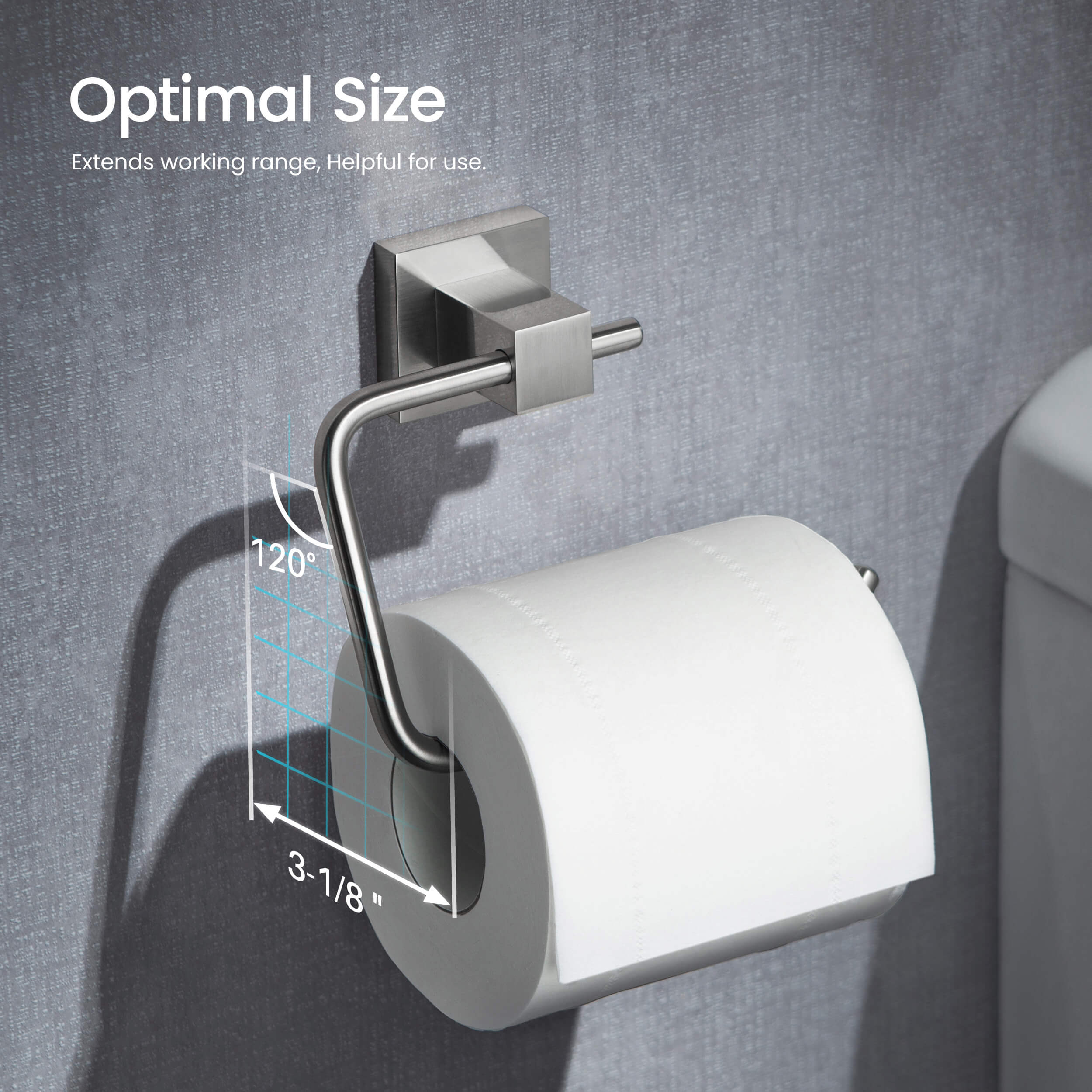Quadra 5-Piece Bathroom Hardware Set 3