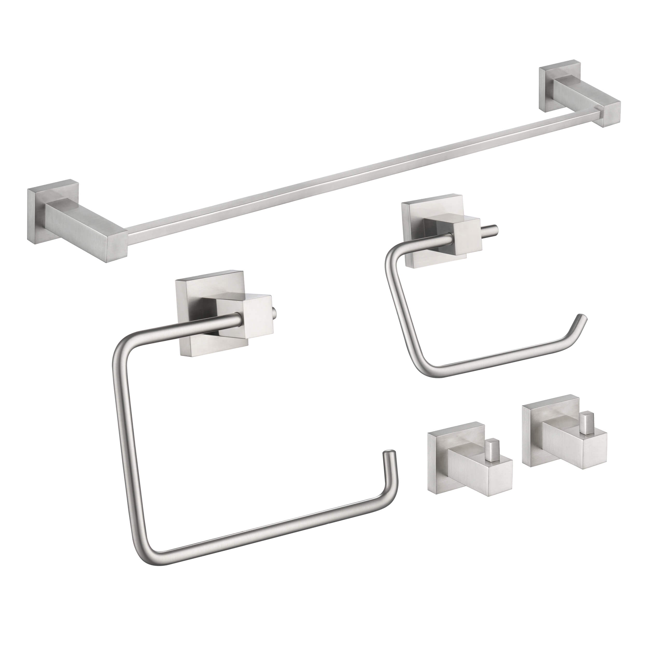 Quadra 5-Piece Bathroom Hardware Set 3