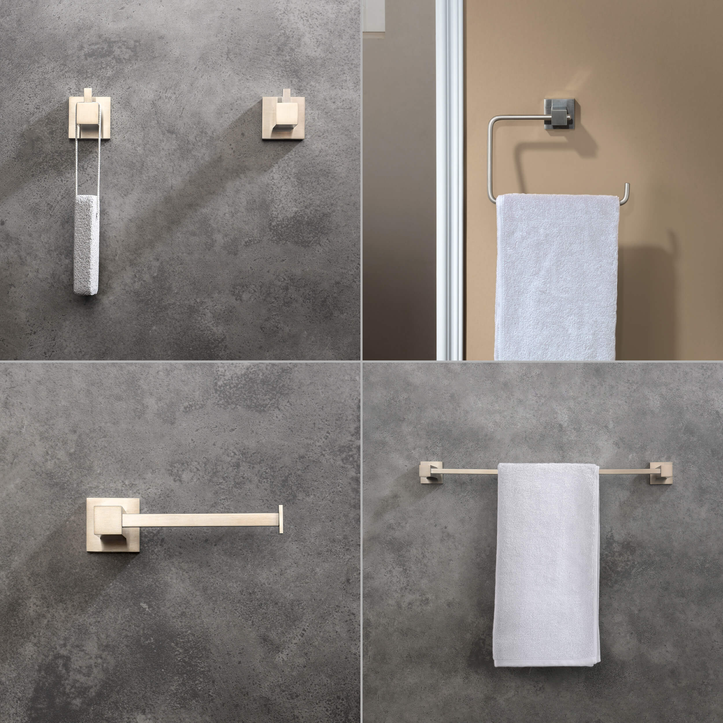Quadra 5-Piece Bathroom Hardware Set - C-CBA15-5-1