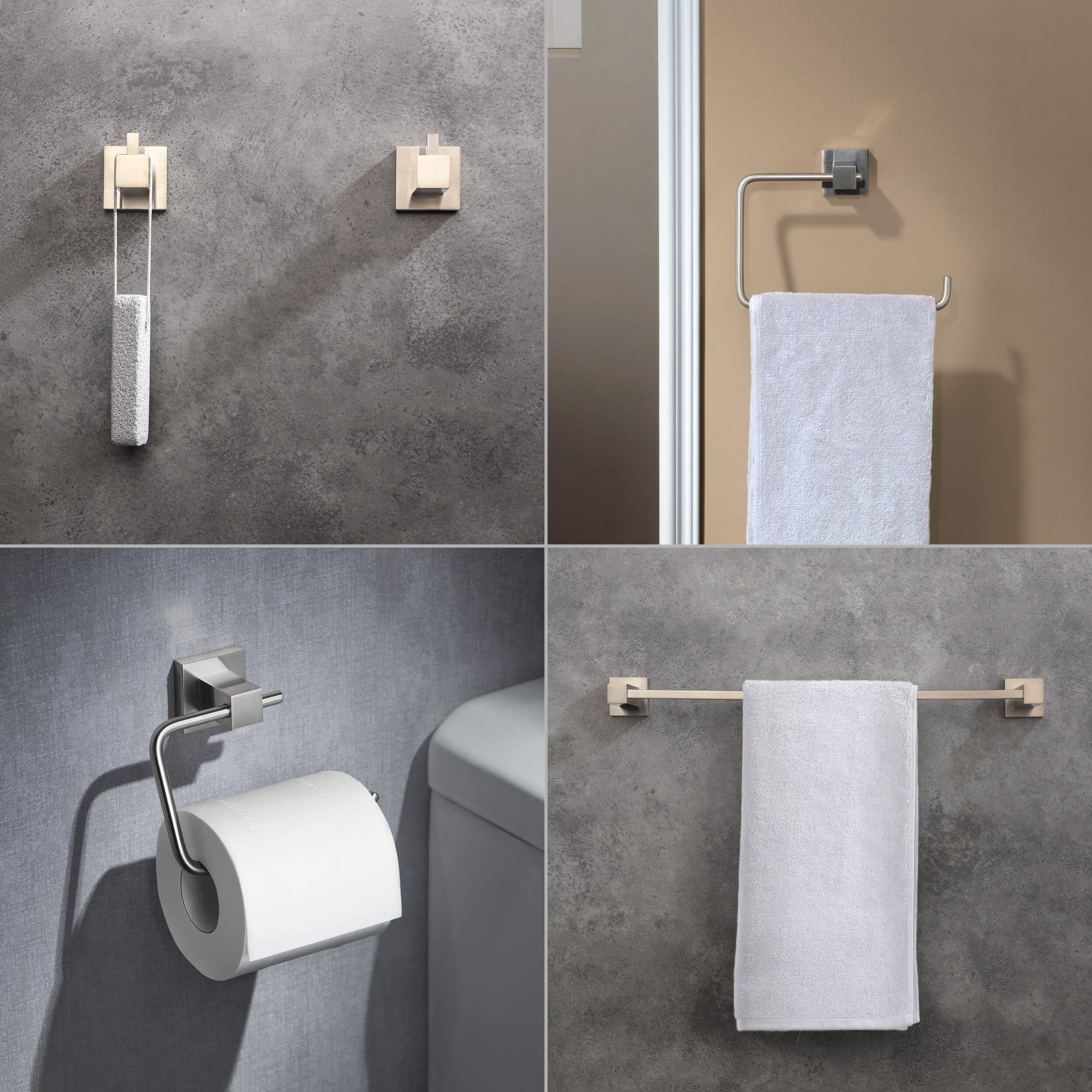 Quadra 5-Piece Bathroom Hardware Set 5