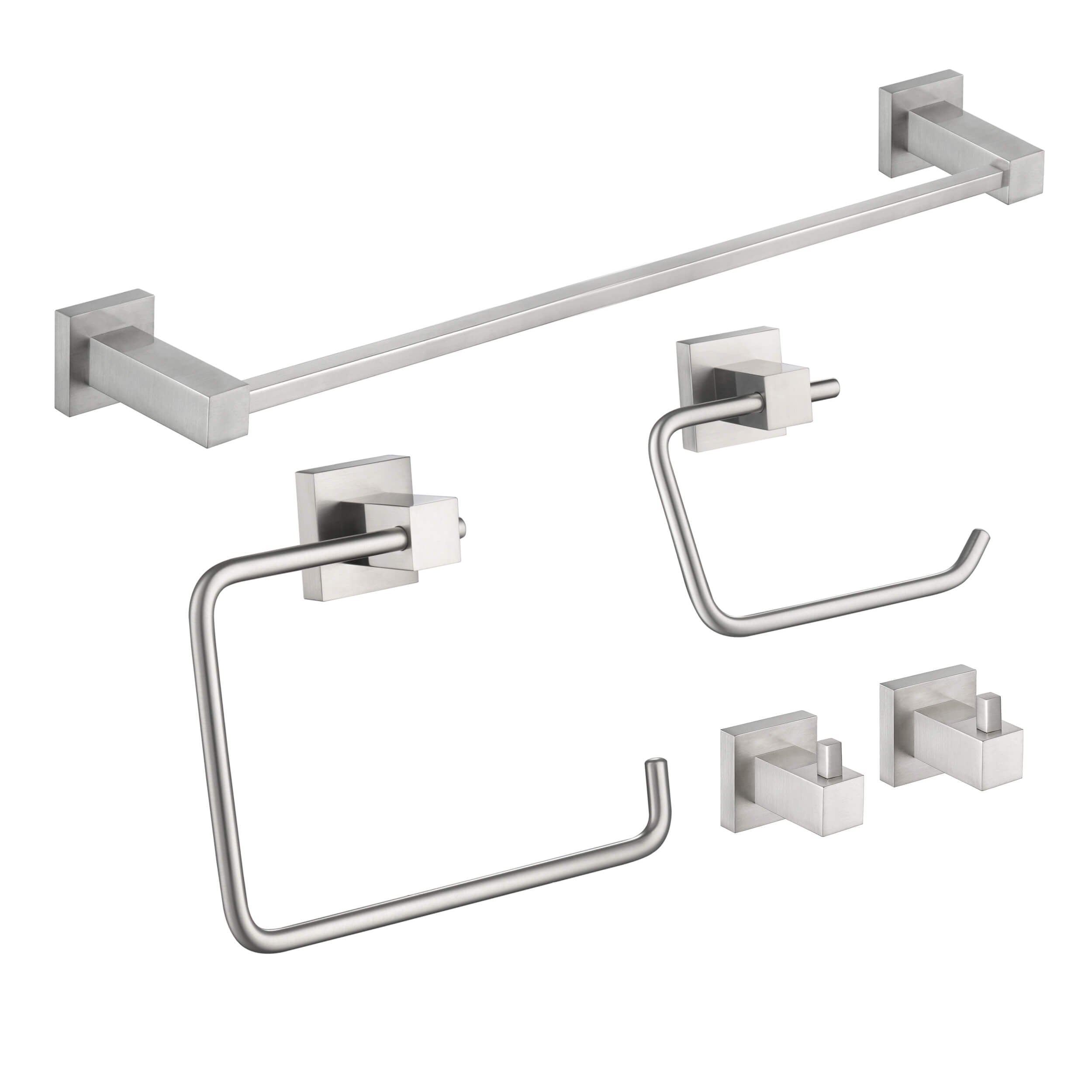 Quadra 5-Piece Bathroom Hardware Set 5