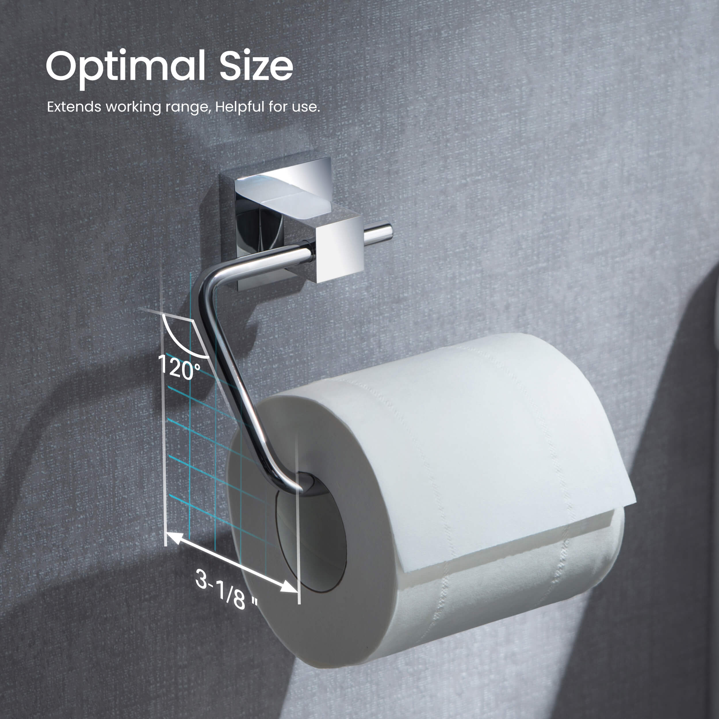 Quadra 5-Piece Bathroom Hardware Set 3