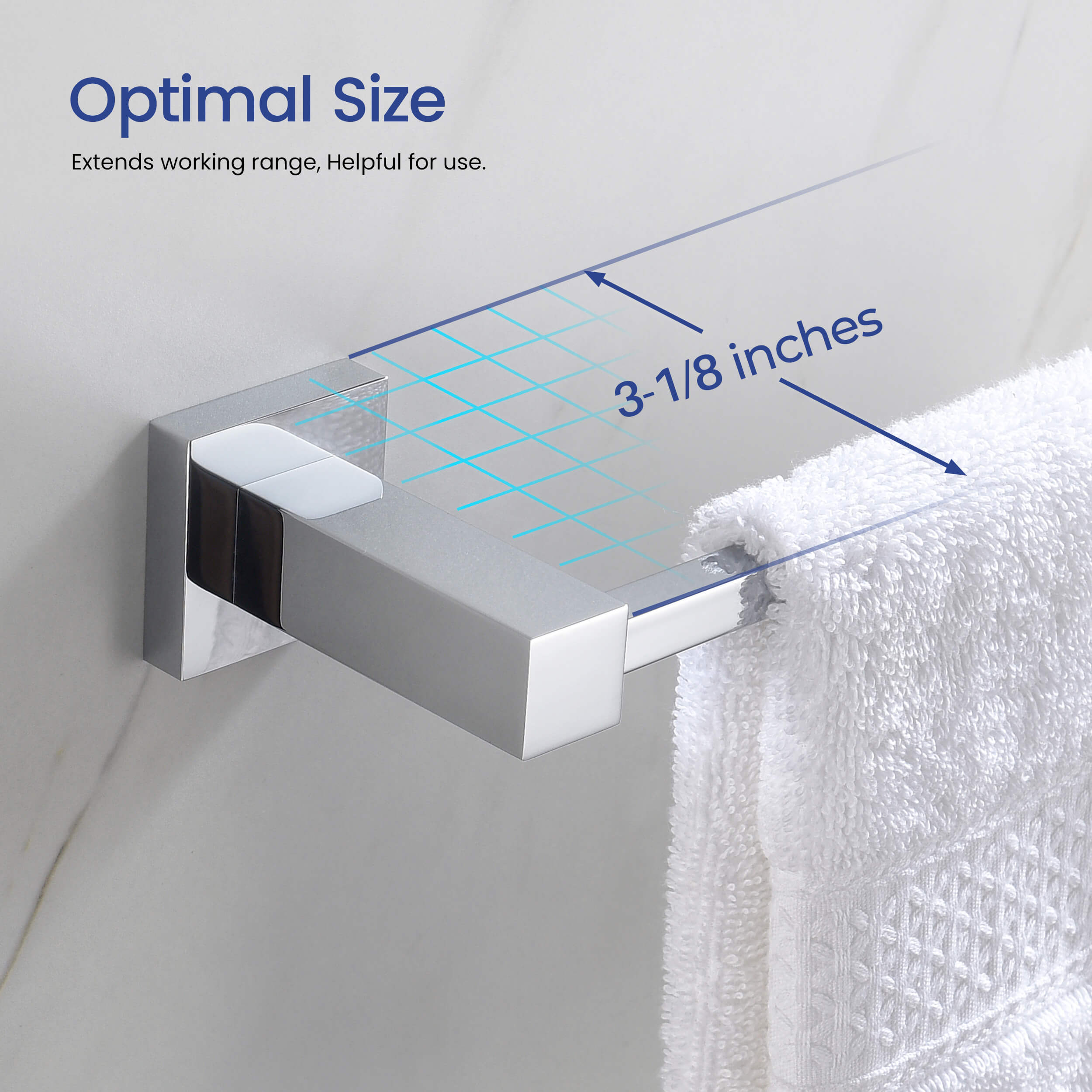 Quadra 5-Piece Bathroom Hardware Set - C-CBA15-5-1