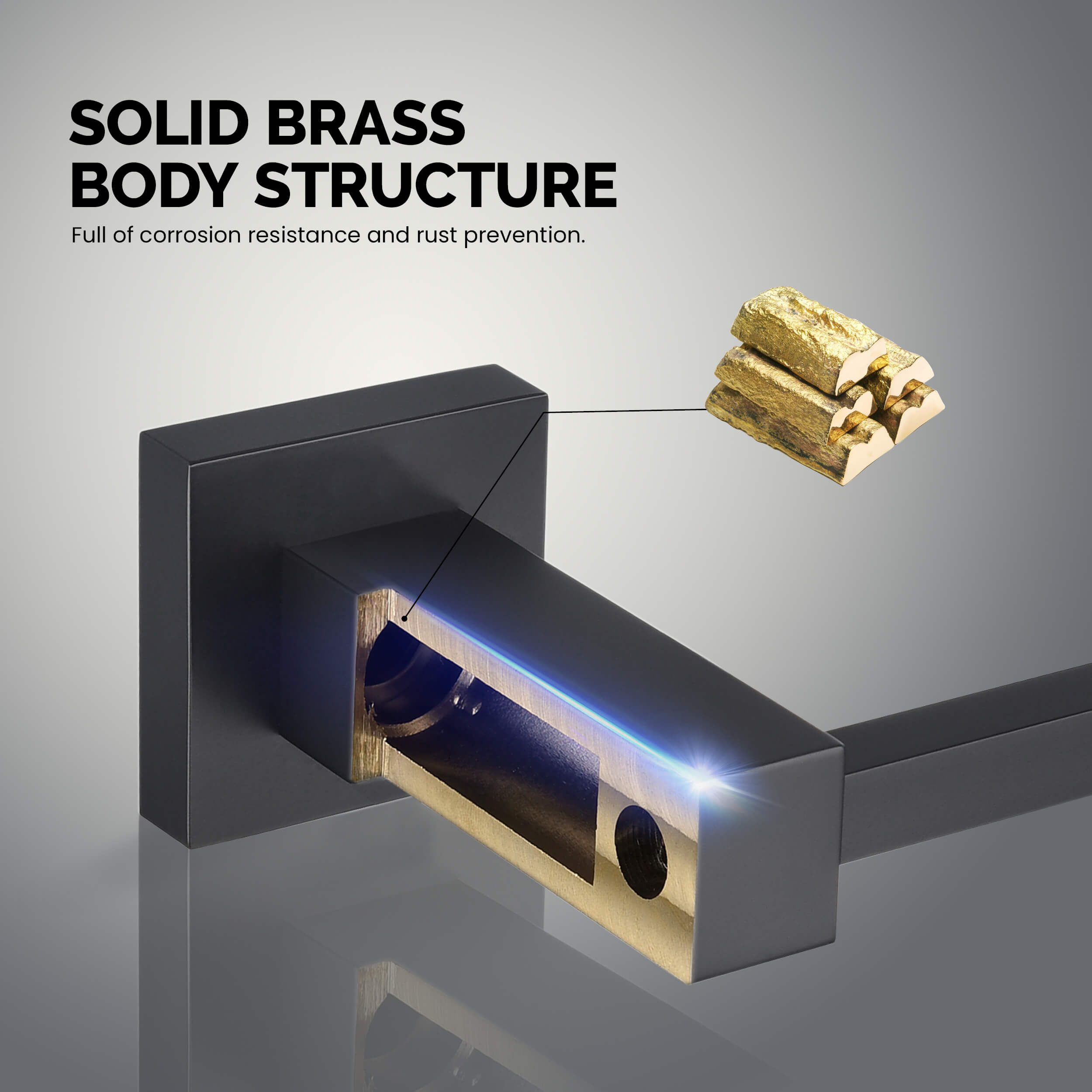 Quadra 5-Piece Bathroom Hardware Set 3