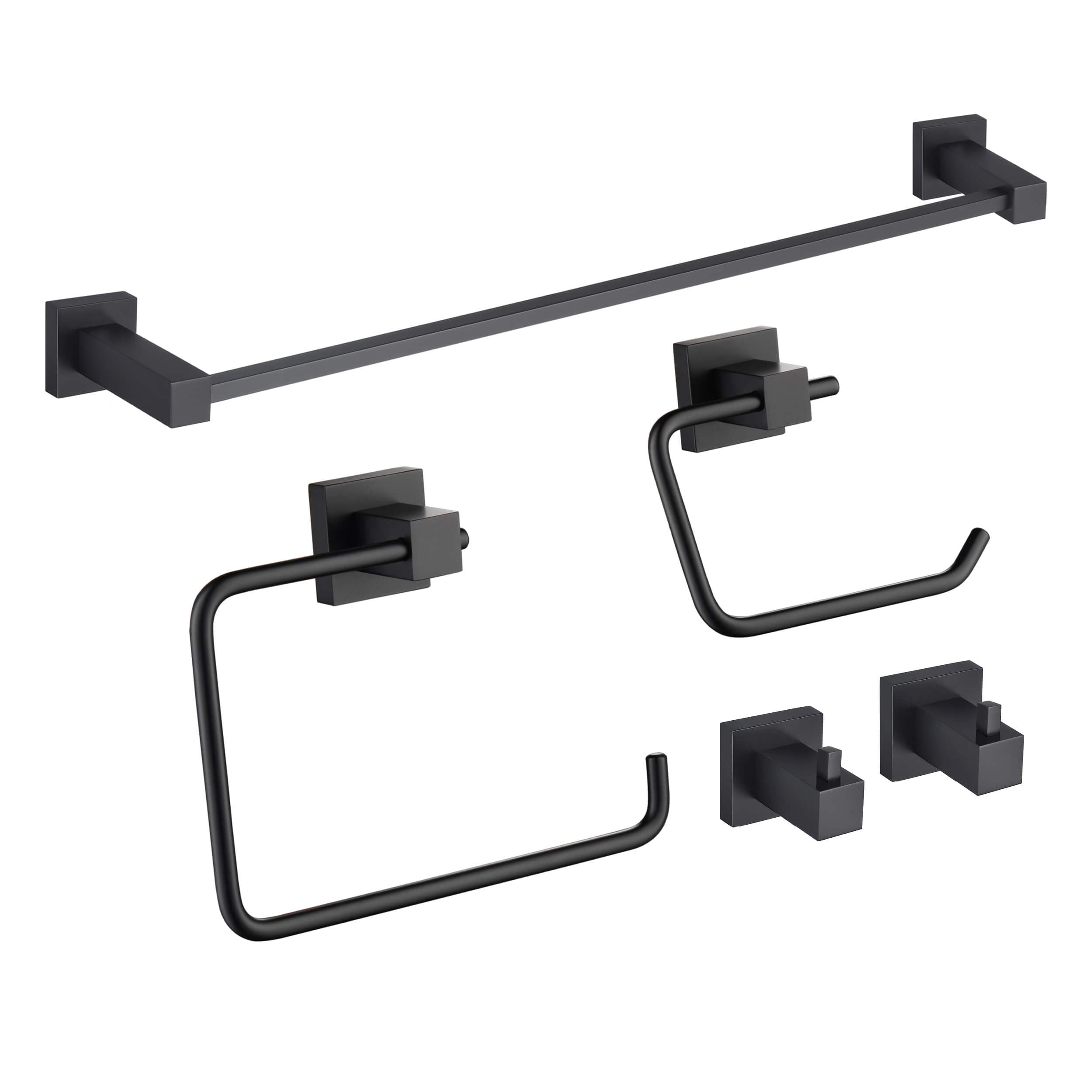 Quadra 5-Piece Bathroom Hardware Set 3