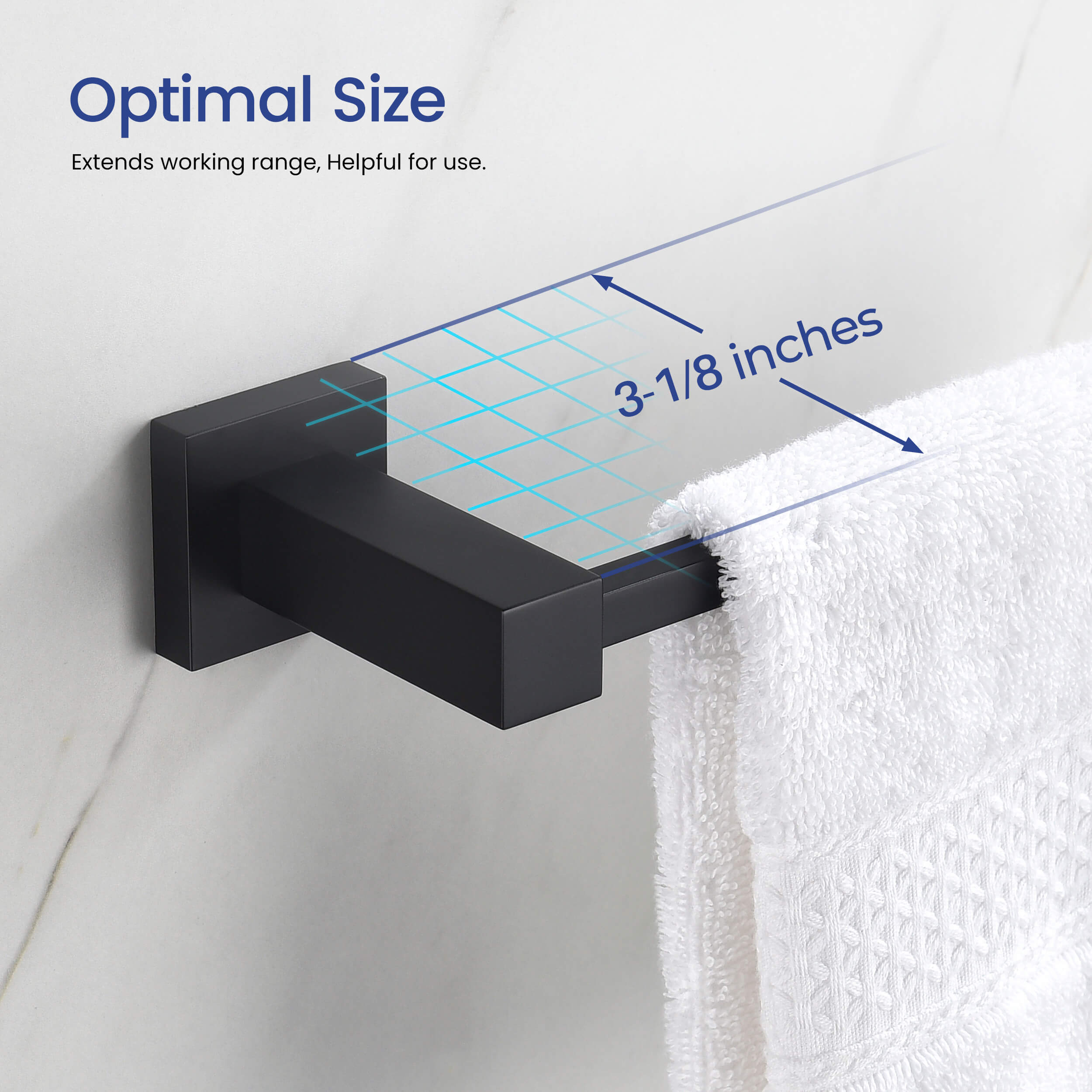 Quadra 5-Piece Bathroom Hardware Set - C-CBA15-5-1