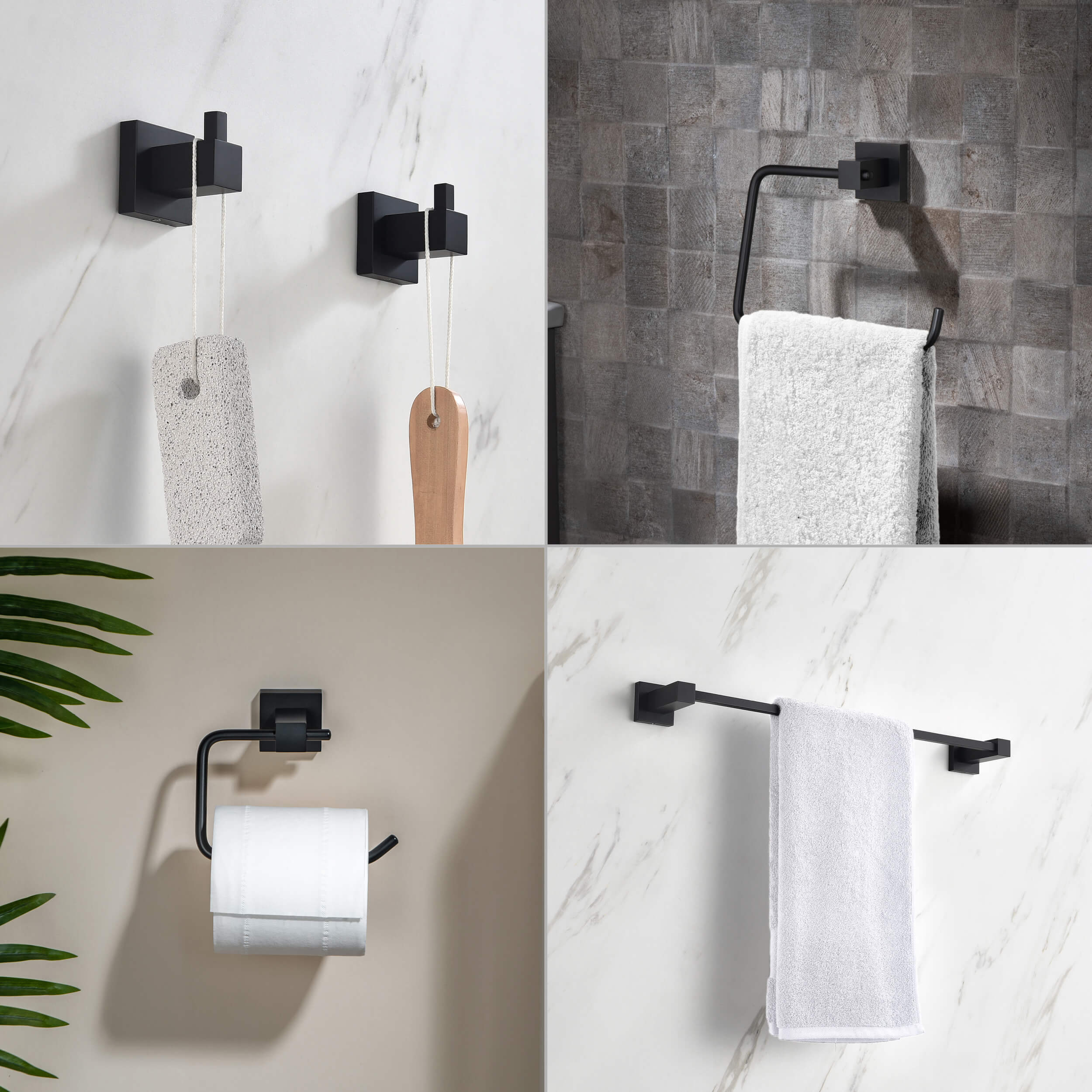 Quadra 5-Piece Bathroom Hardware Set 5