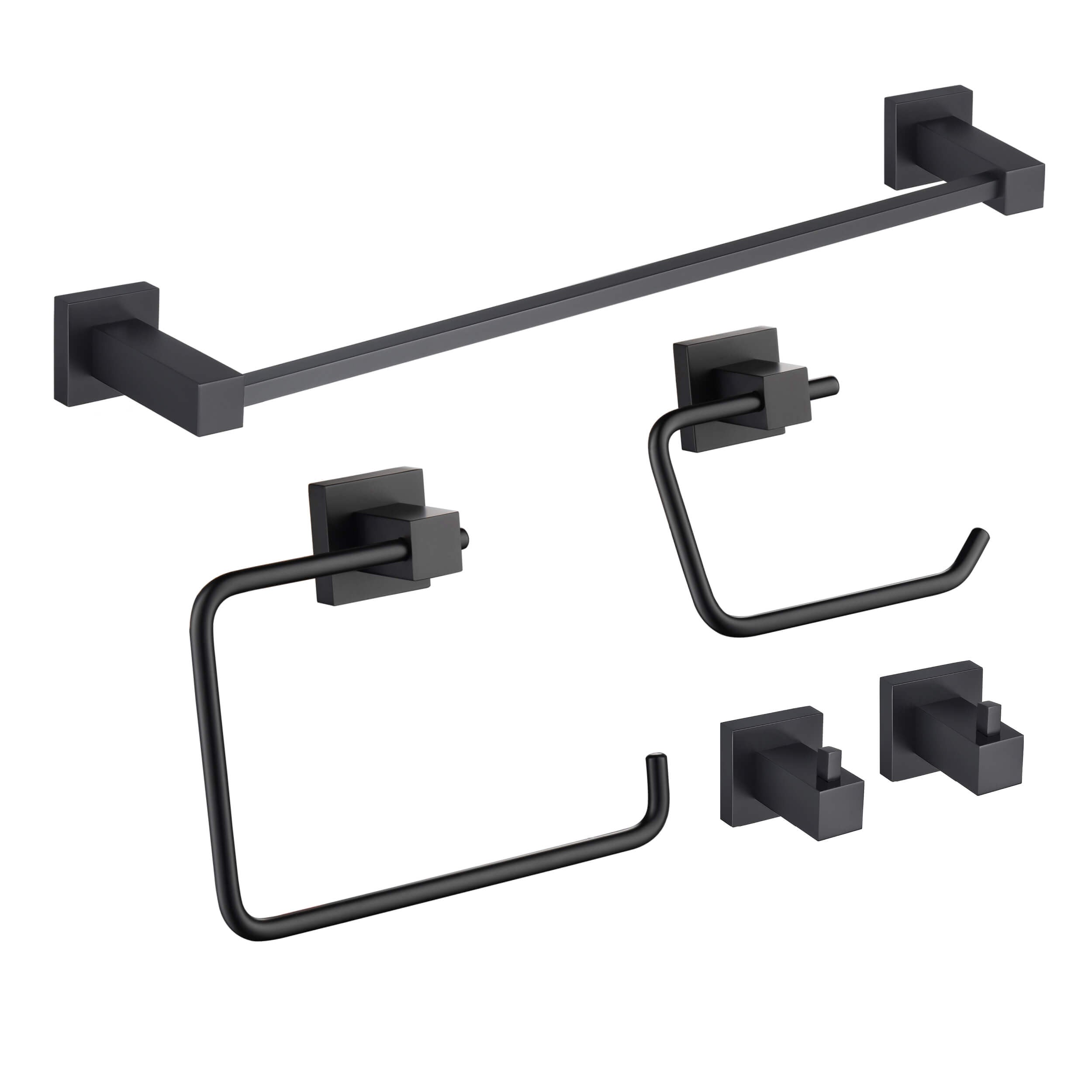 Quadra 5-Piece Bathroom Hardware Set 5