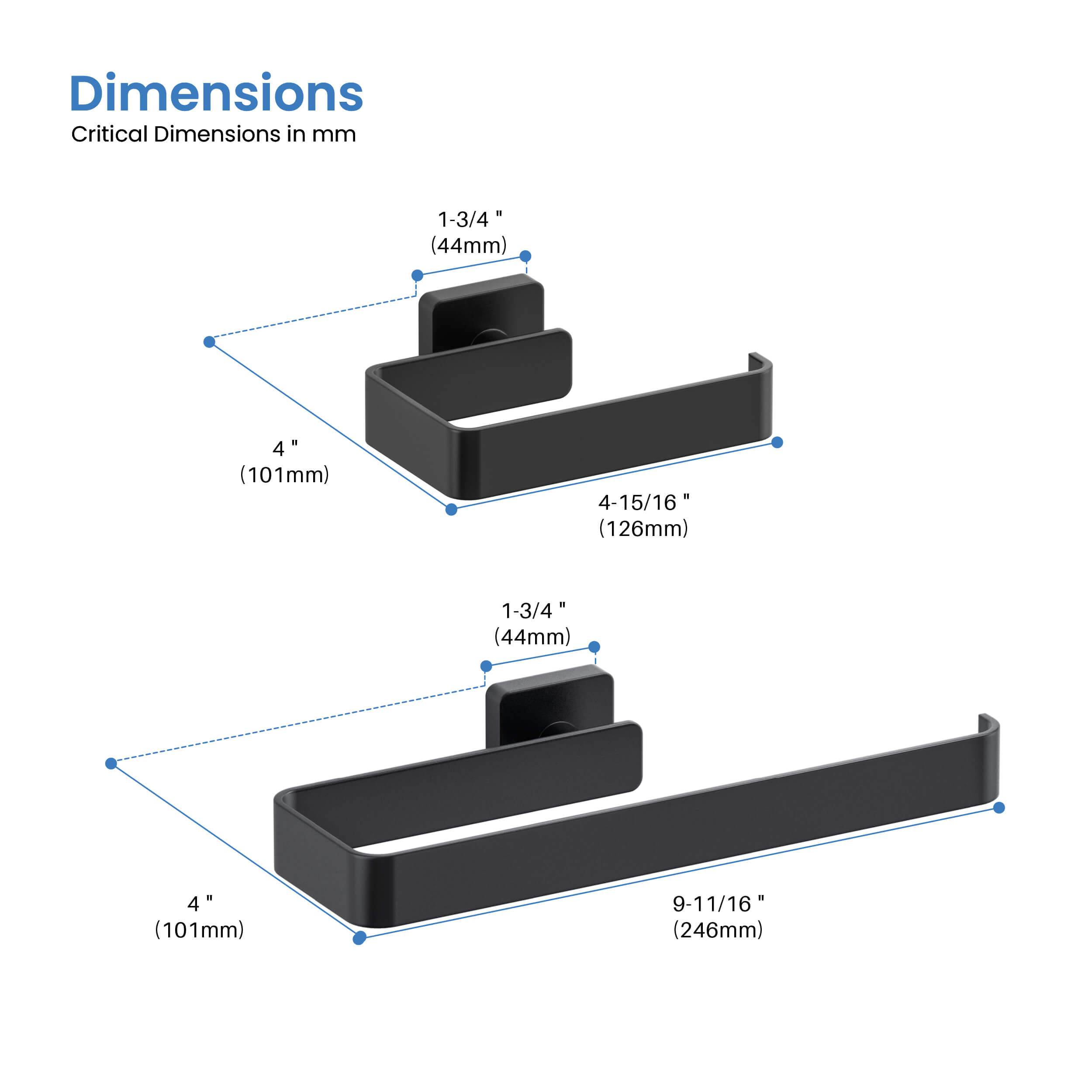 Fusion 2 Piece Bathroom Hardware Set