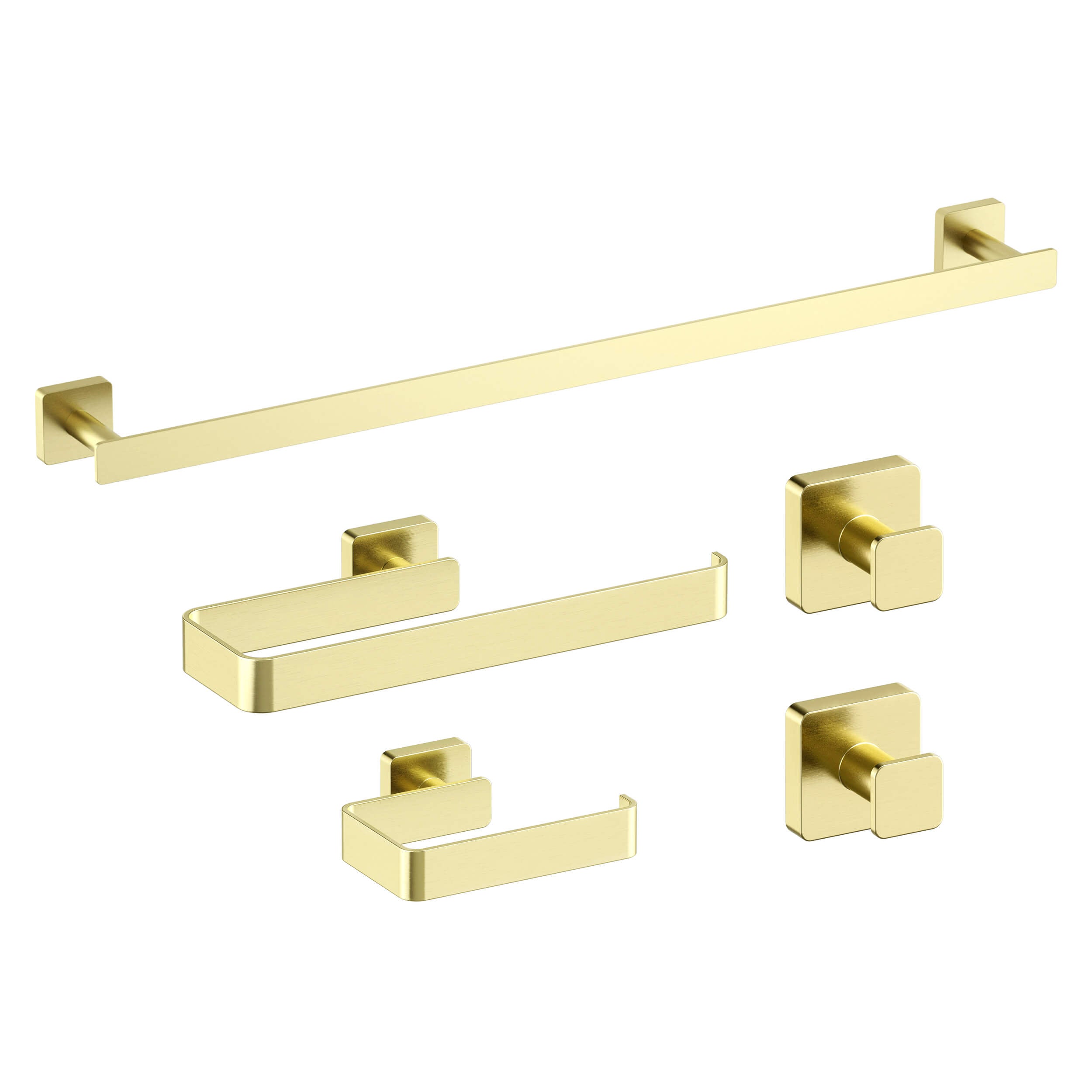 Fusion 5 Piece Bathroom Hardware Set 1