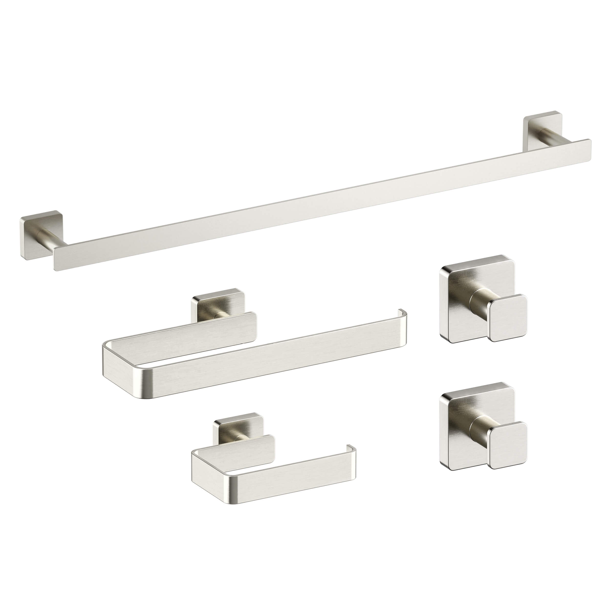 Fusion 5 Piece Bathroom Hardware Set 1