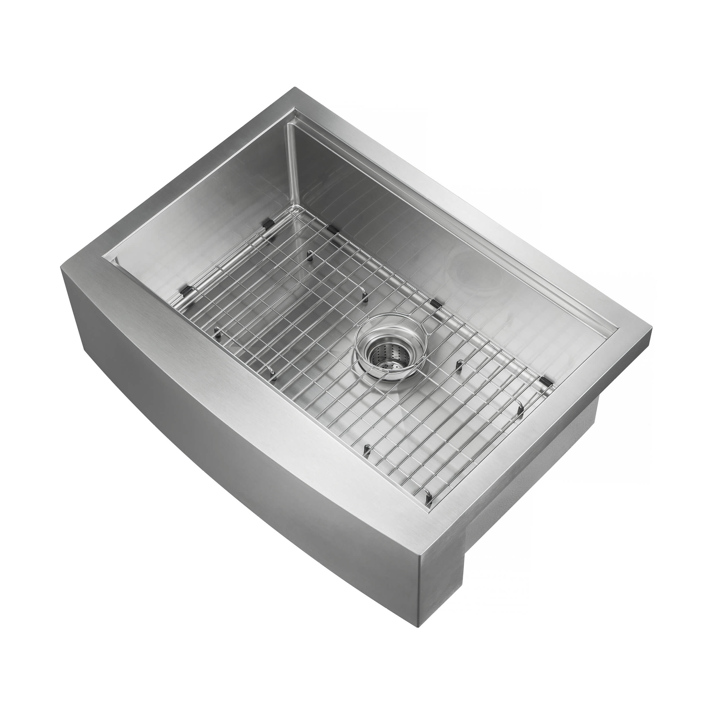 30" Farmhouse Apron Single Bowl Stainless Steel Workstation Kitchen Sink