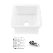 Nova 18" Fireclay Single Bowl Kitchen Undermount Sink C2-18SQ