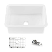 Nova 30" Fireclay Single Bowl Kitchen Drop-In/Undermount Sink - C2-30S