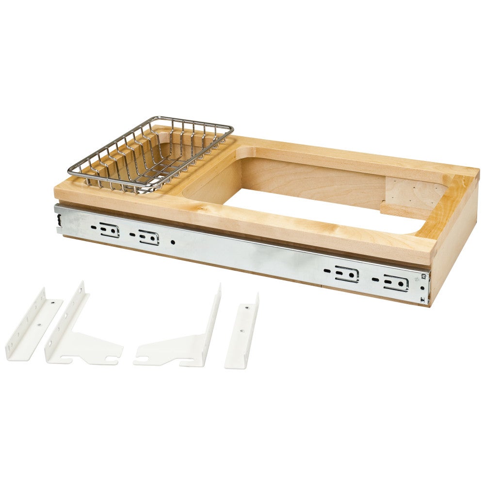 Hardware Resources Single Top-Mount Trash Can Pullout for Custom Cabinets